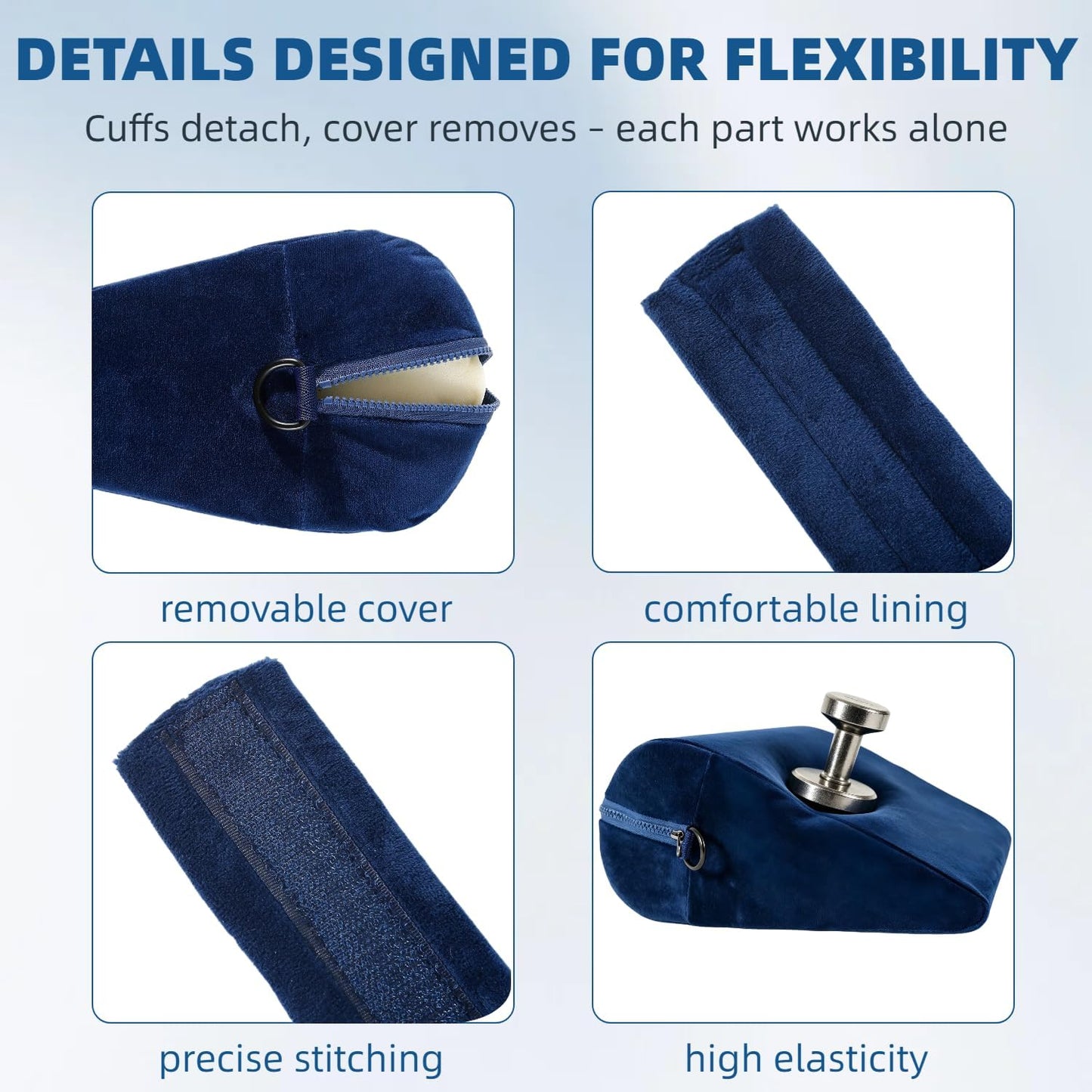 SirenRest BDSM Sex Position Pillow with Cuffs