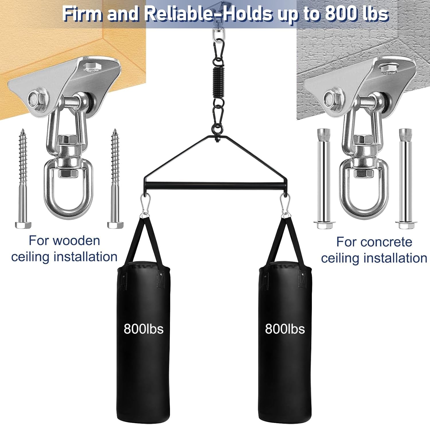 BDSM Sex Swing for Couple, Heavy Duty 360 Degree Spinning Indoor Ceiling Swing with Triangle Hanging Apparatus and Adjustable Slings Soft Pads, Adult Sex Toys Sex Furniture, Holds up to 800 Lbs
