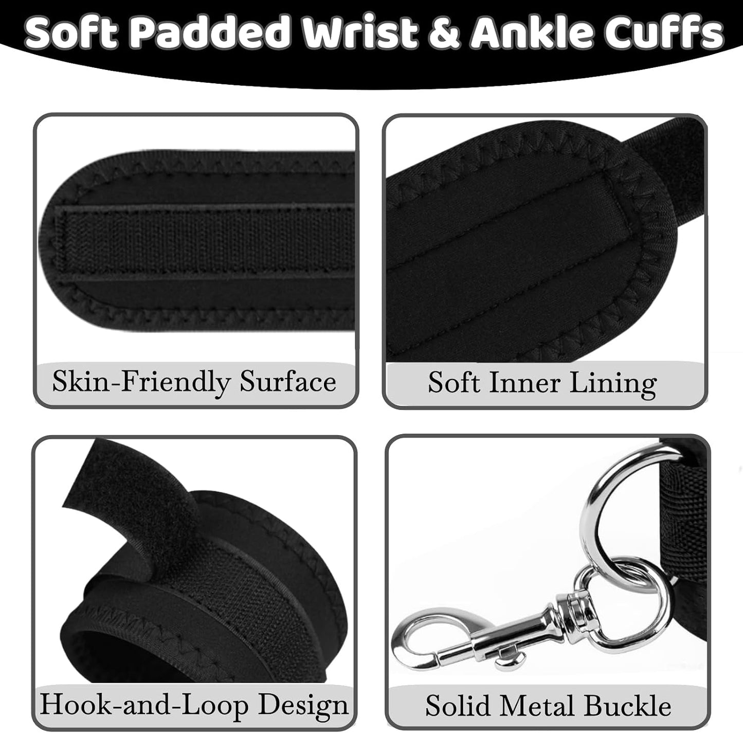 DuskBind Spreader Bar Bondage Kit for Couples