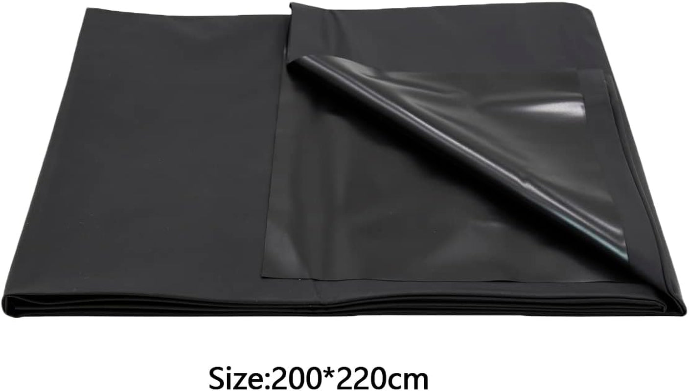 Waterproof Bed Sheet - 78.7X86.6 Inches Reusable Waterproof Mattress Protector Easy Clean Large Bed Cover (Black)