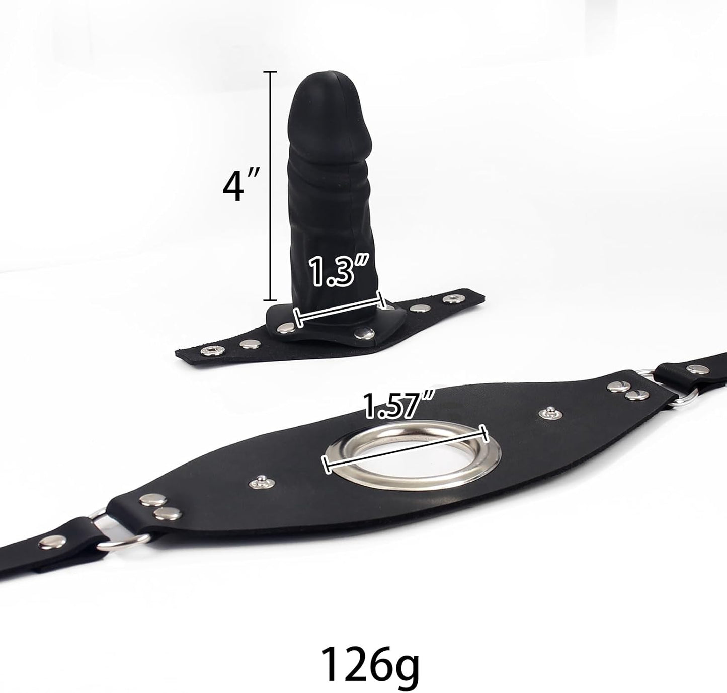 SwapPlay BDSM Penis Gag – Detachable, Lockable Strap
