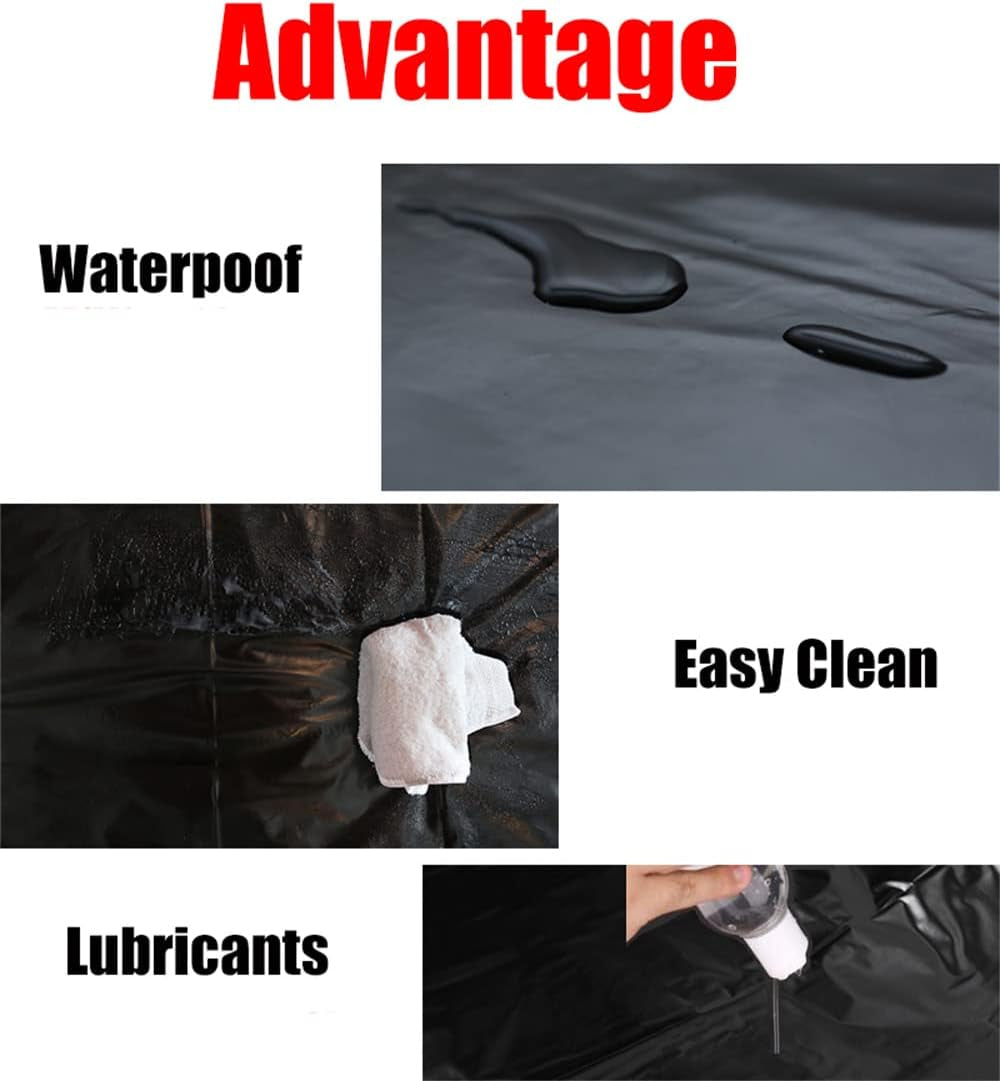 BDSM Waterproof Adult Sex Bed Sheets, Mess-Proof Play Sheet for Adults,Versatile Waterproof Bed Mattress Cover for Couple Messy Play and Bed Protection