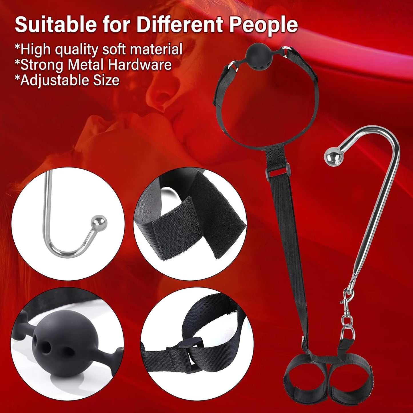 ForbiddenRule BDSM Restraint Kit | Anal Hook, Gag & Cuffs