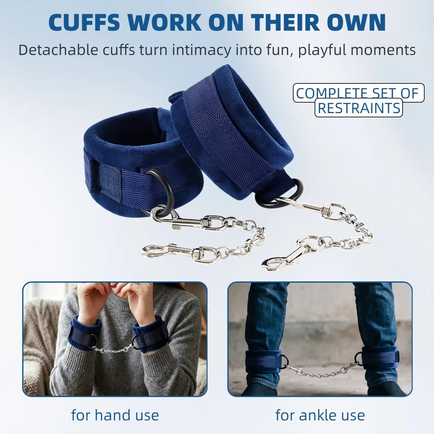 SirenRest BDSM Sex Position Pillow with Cuffs