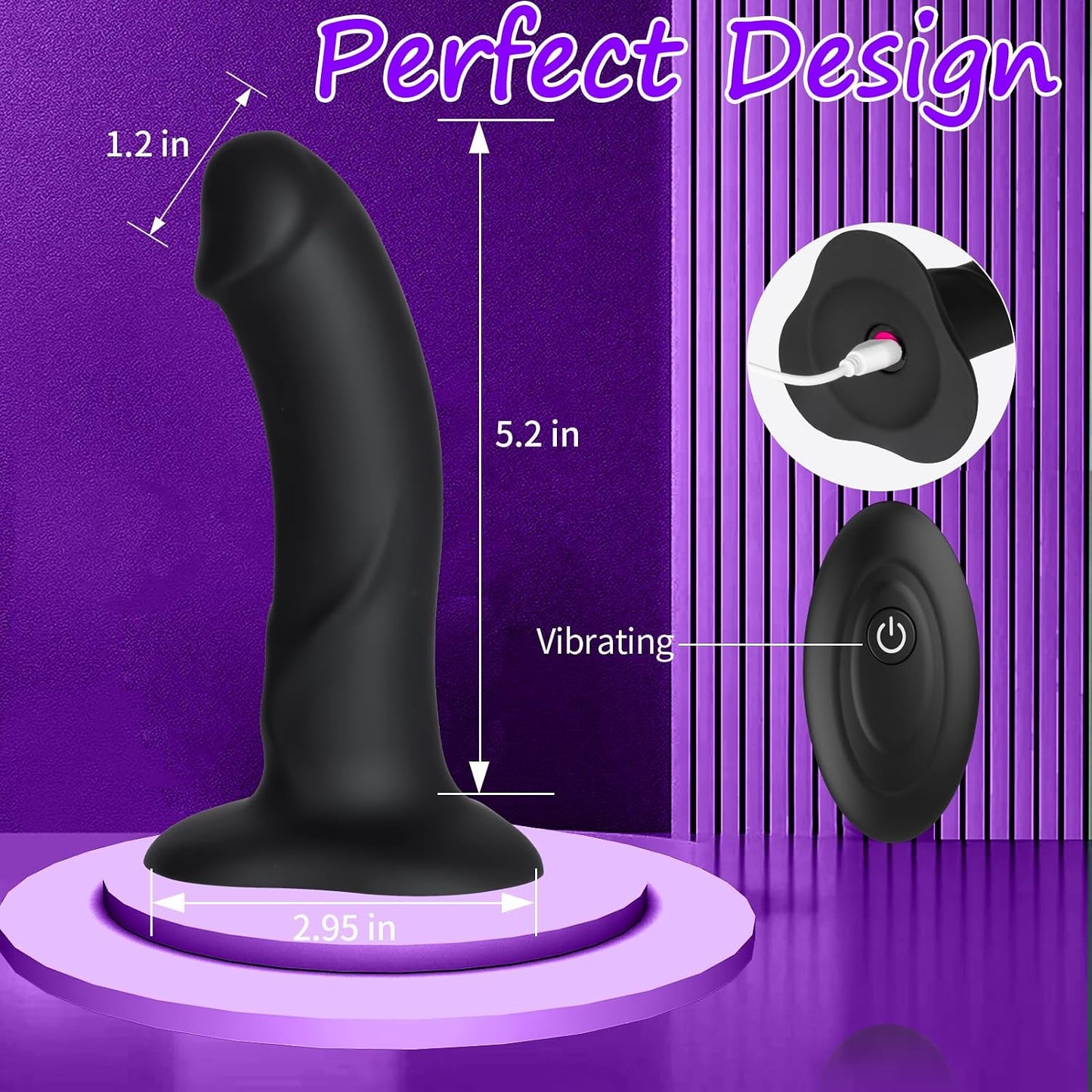 DarkTempo Vibrating Strap-On – 10 Modes