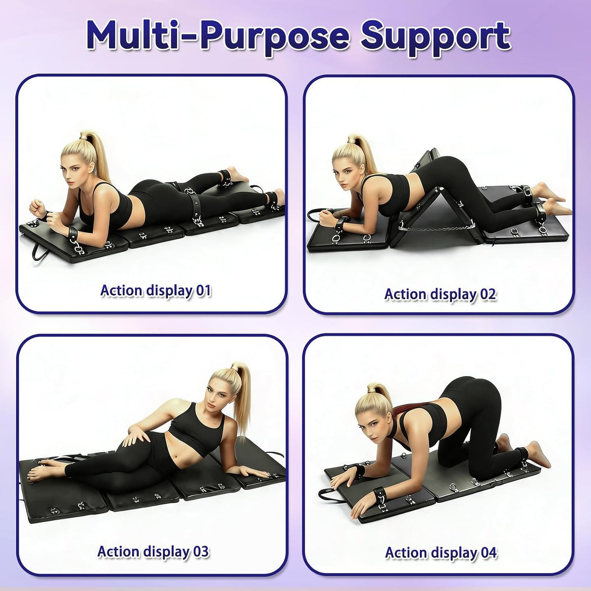 ShadowSuite Folding Bondage Mat & Cuff Set