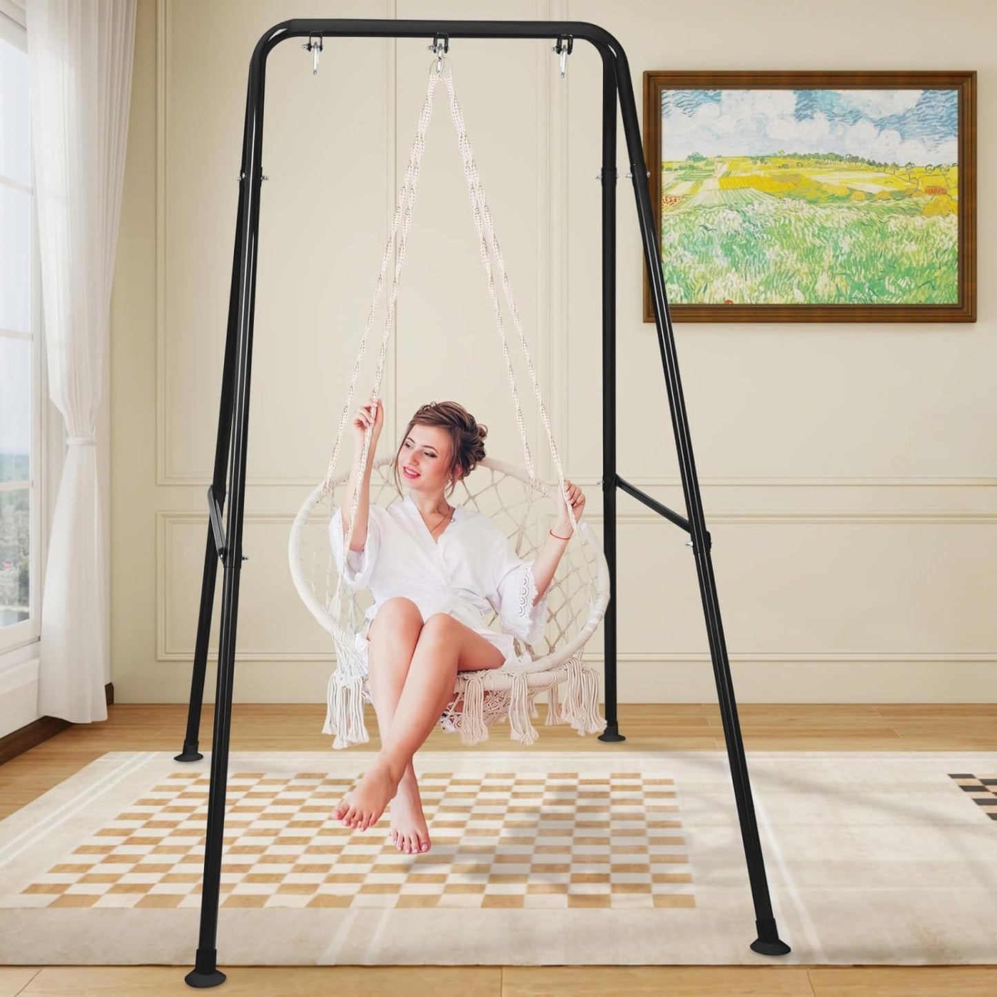 NightHook Sex Swing Stand | 330 lb Portable Steel Frame