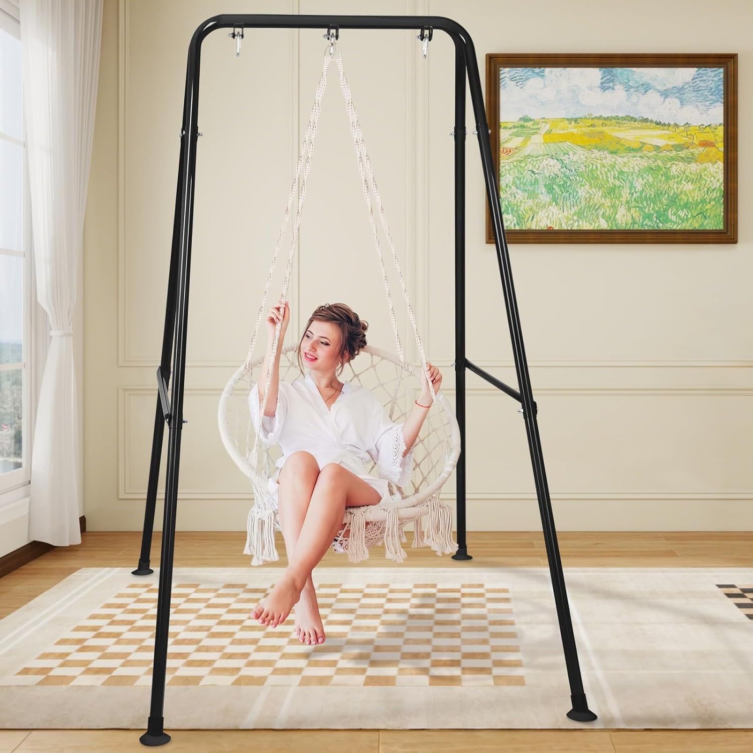 NightHook Sex Swing Stand | 330 lb Portable Steel Frame