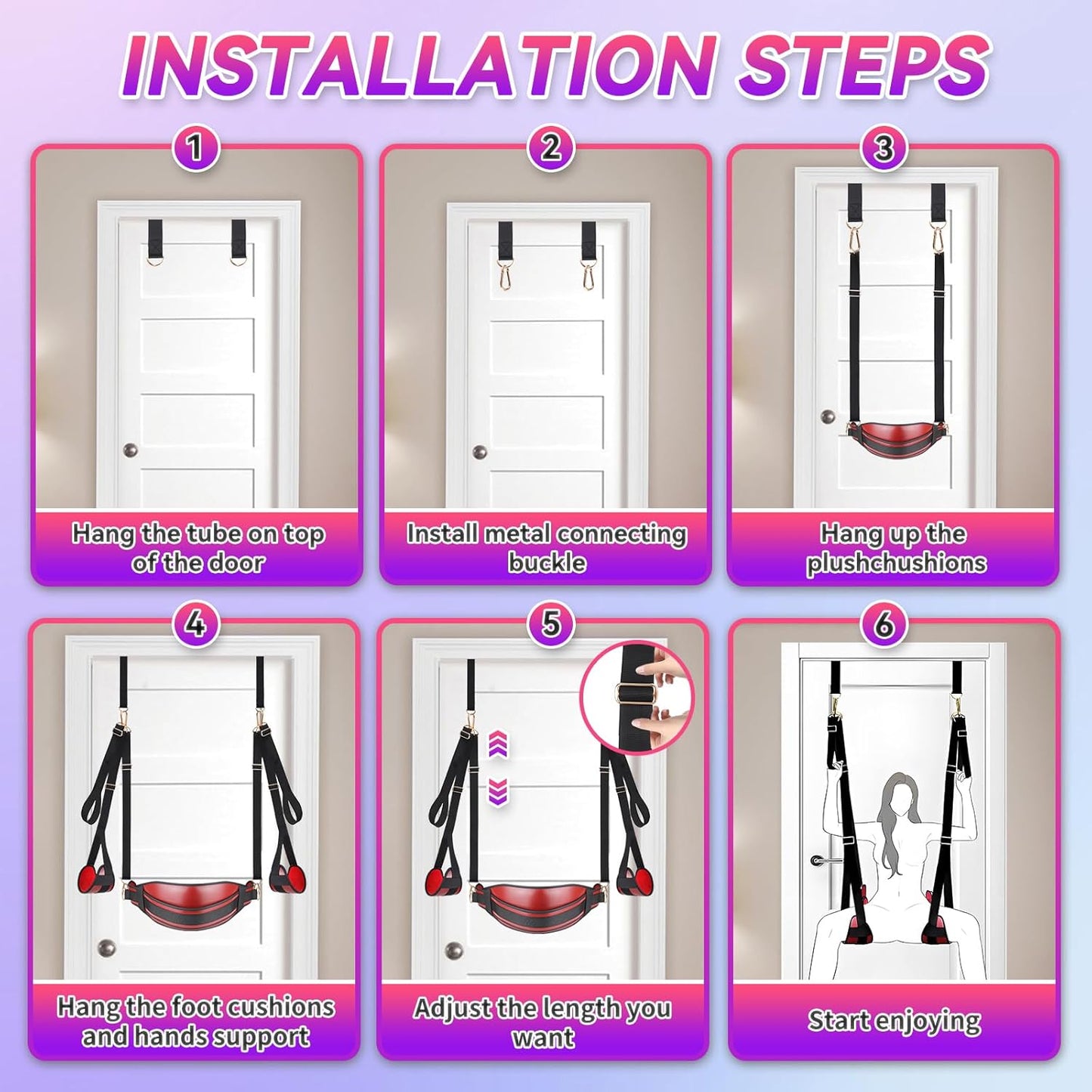 ScarletVice 2-in-1 BDSM Door Sex Swing