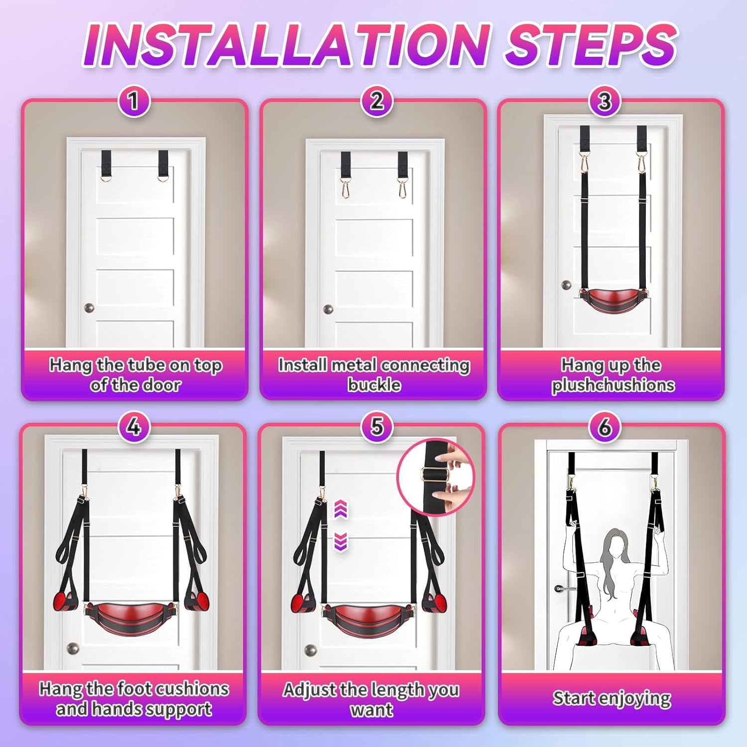 ScarletVice 2-in-1 BDSM Door Sex Swing