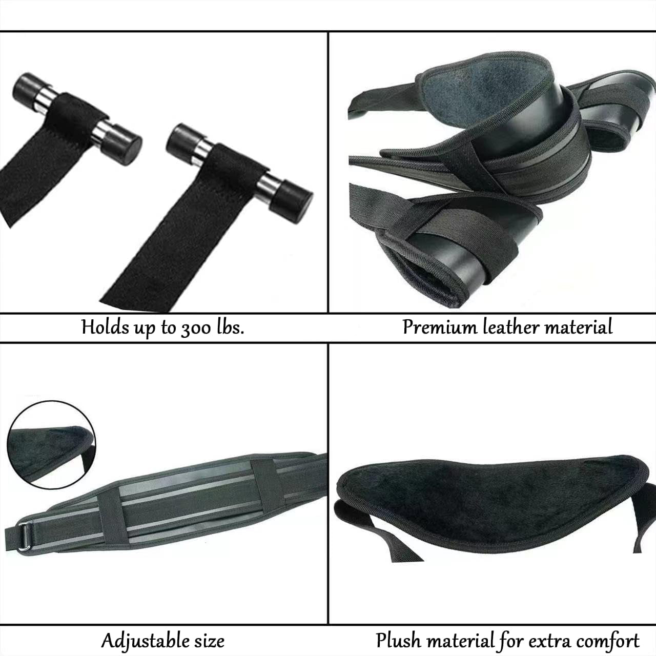 BlackArc Door Sex Swing | Plush Padded Bondage Swing Seat Kit