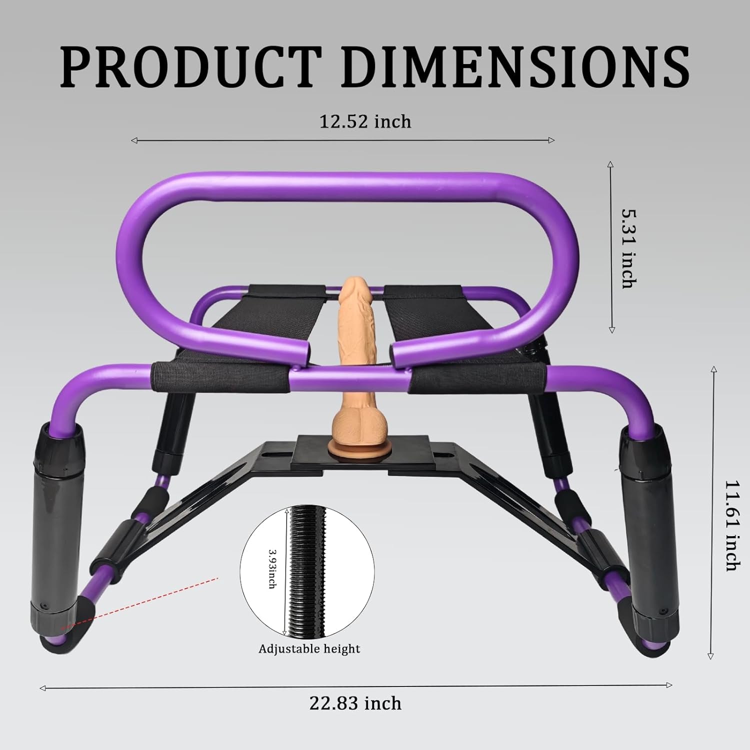 RiseRush Bouncing Sex Chair with Dildo Mount & Handrail