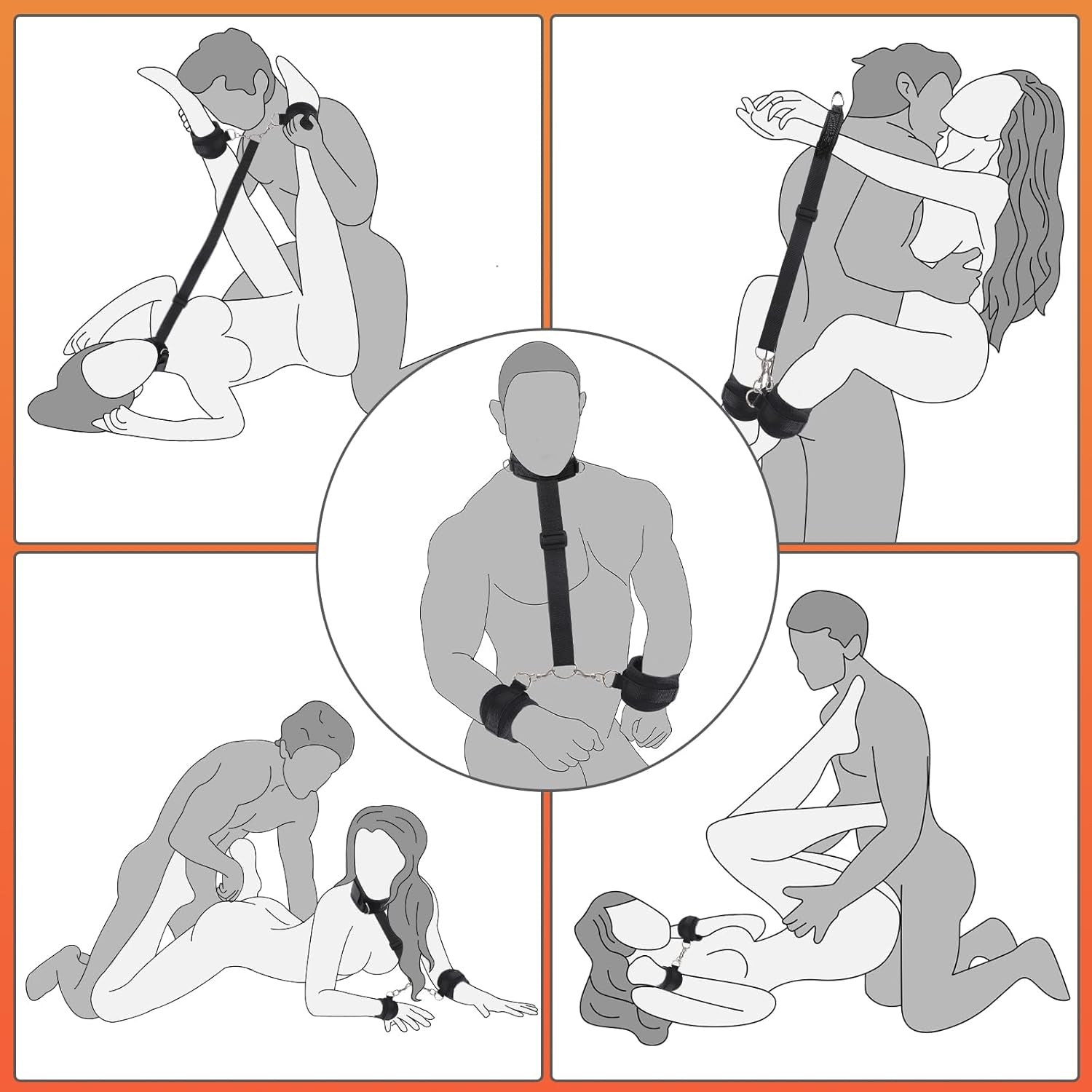 NapeLock Neck to Wrist BDSM Restraint