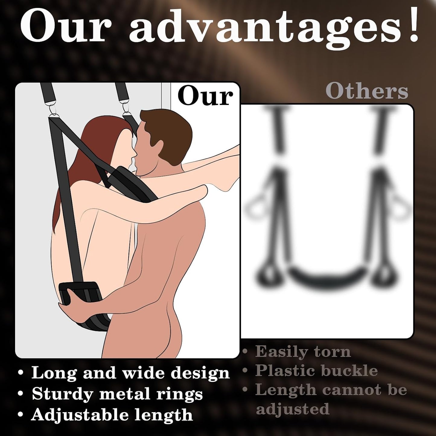DarkHour Over-the-Door BDSM Sex Swing for Couples