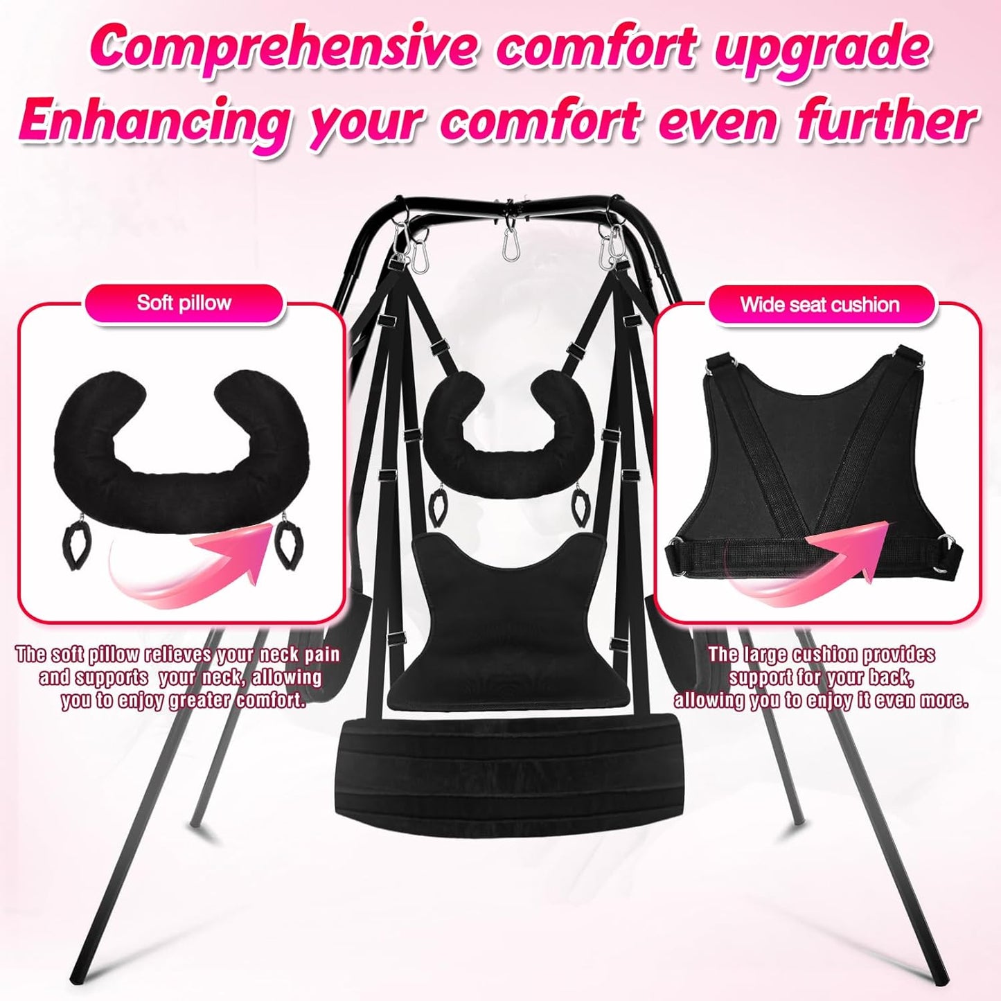 DuskFrame Freestanding Sex Swing Frame 800 lbs Hold