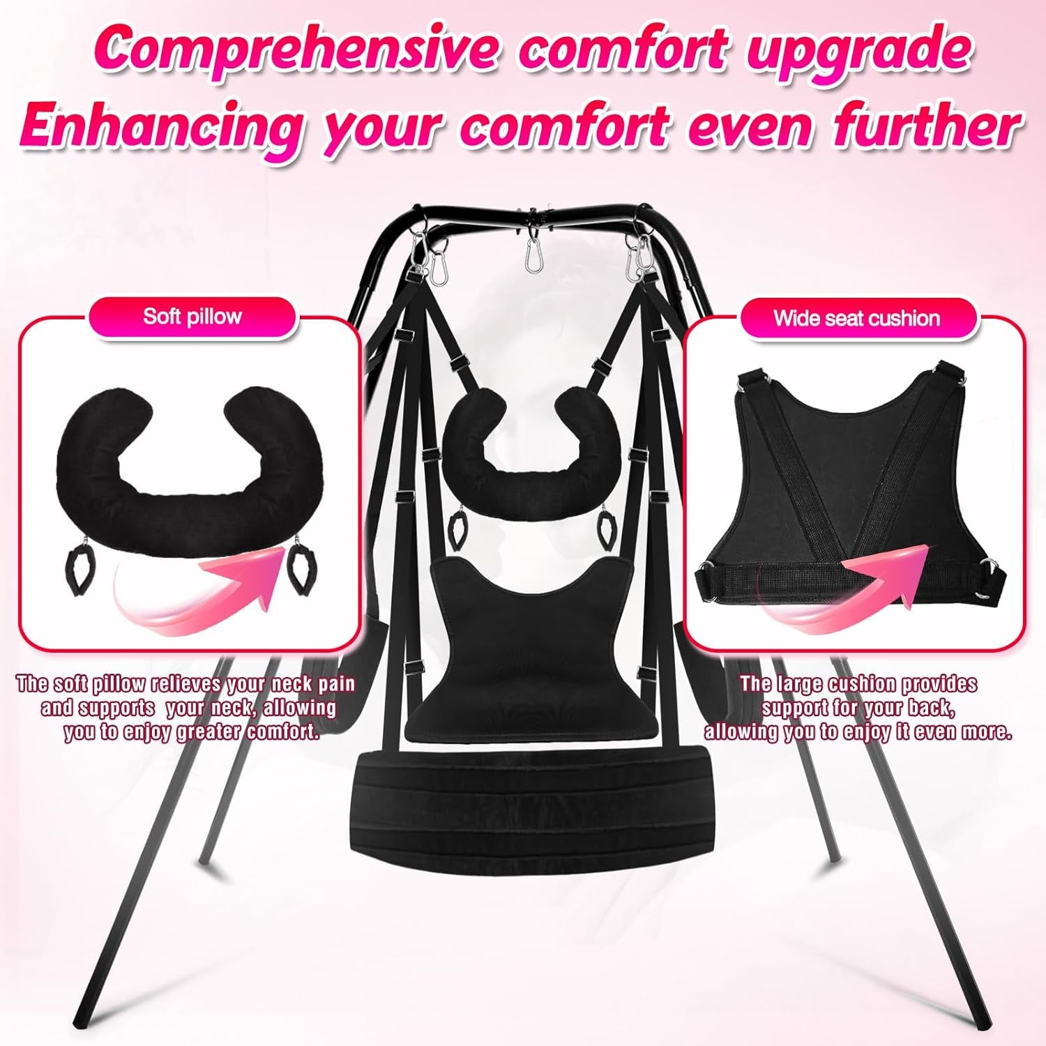DuskFrame Freestanding Sex Swing Frame 800 lbs Hold