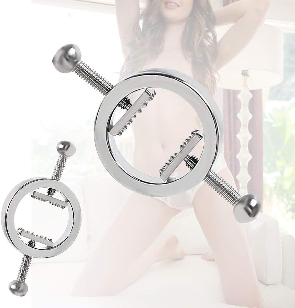 SteelBloom Adjustable Stainless Steel BDSM Nipple Clamps