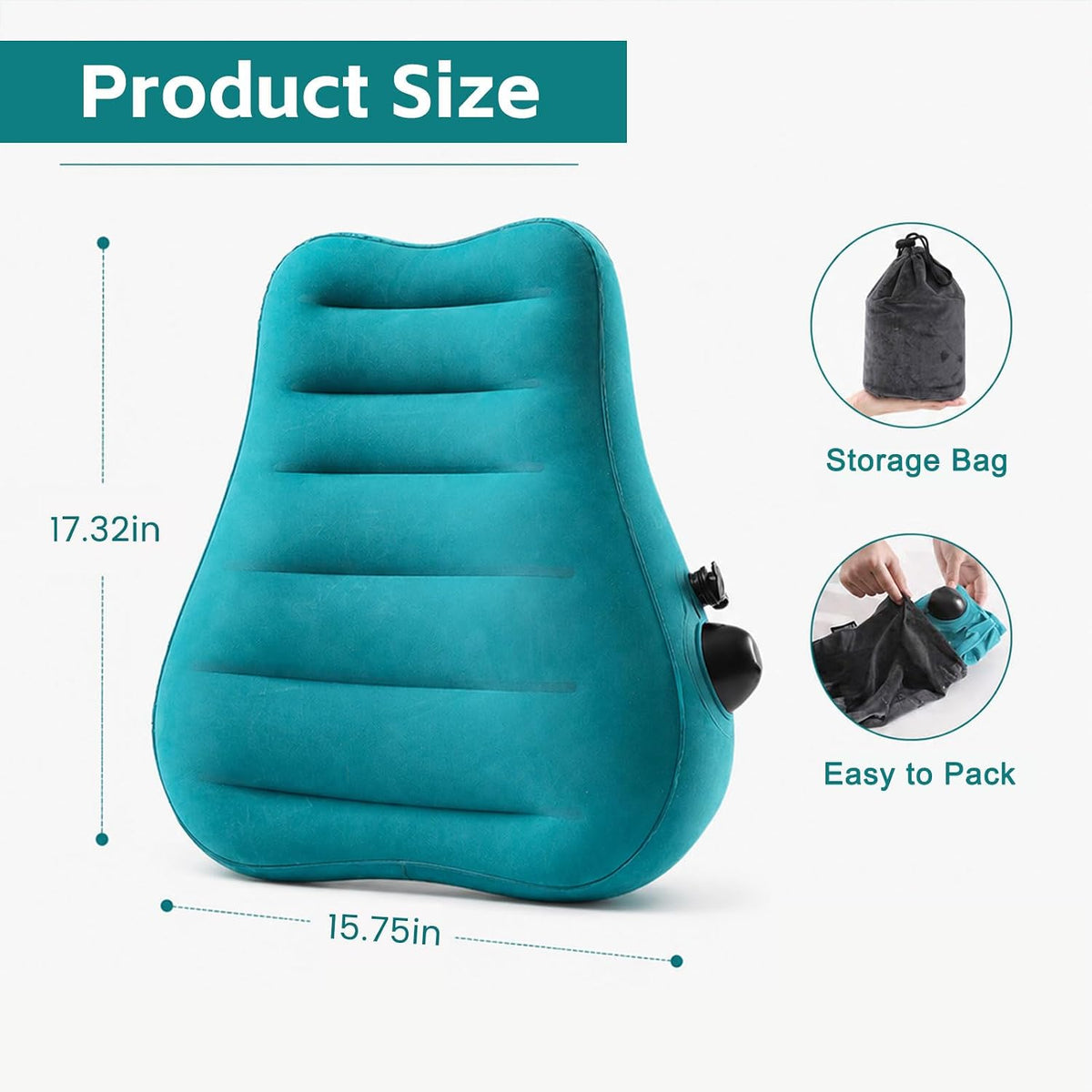 NightDrift Inflatable Sex Position Cushion with Built-In Pump