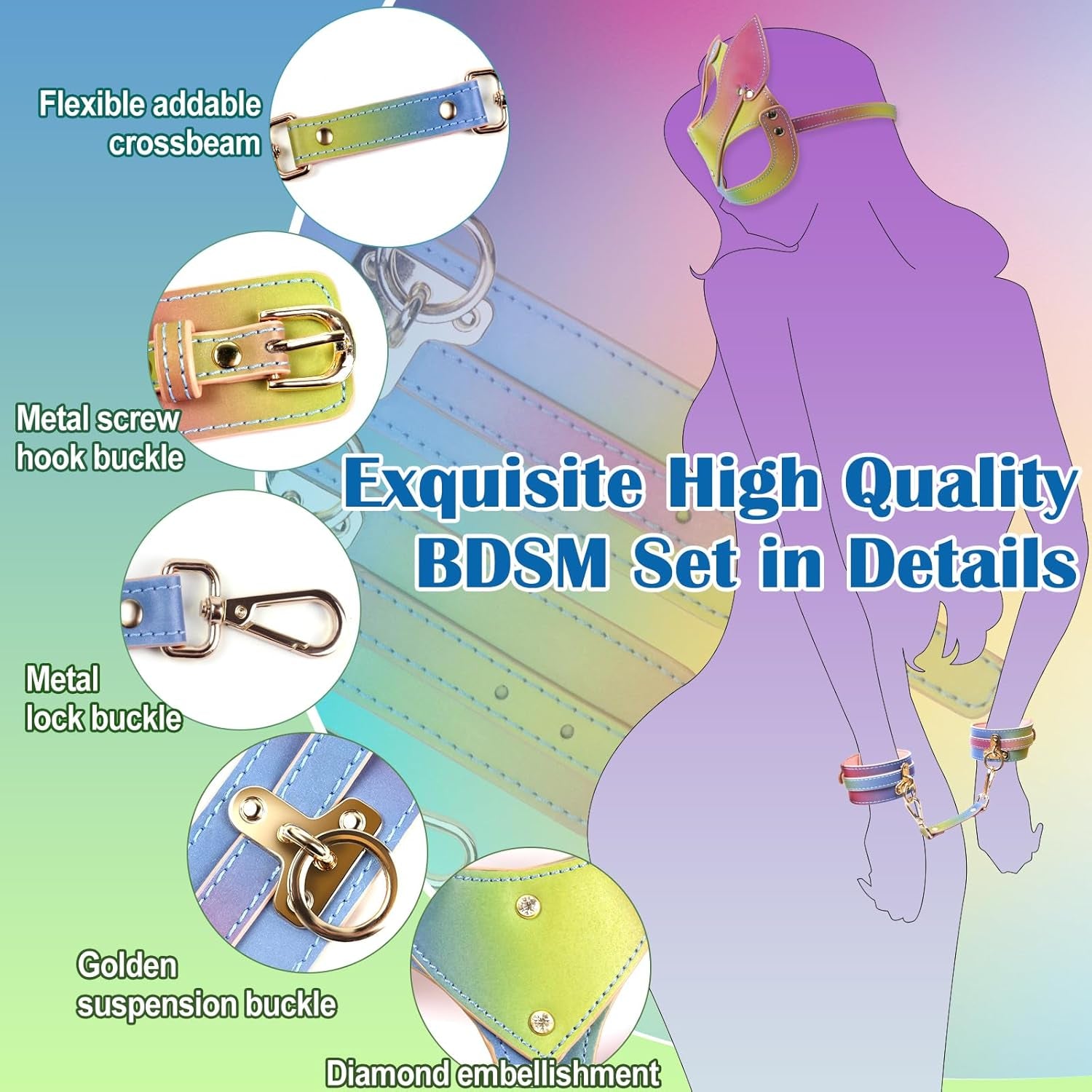 FelineNoir Cat Mask BDSM Bondage Set