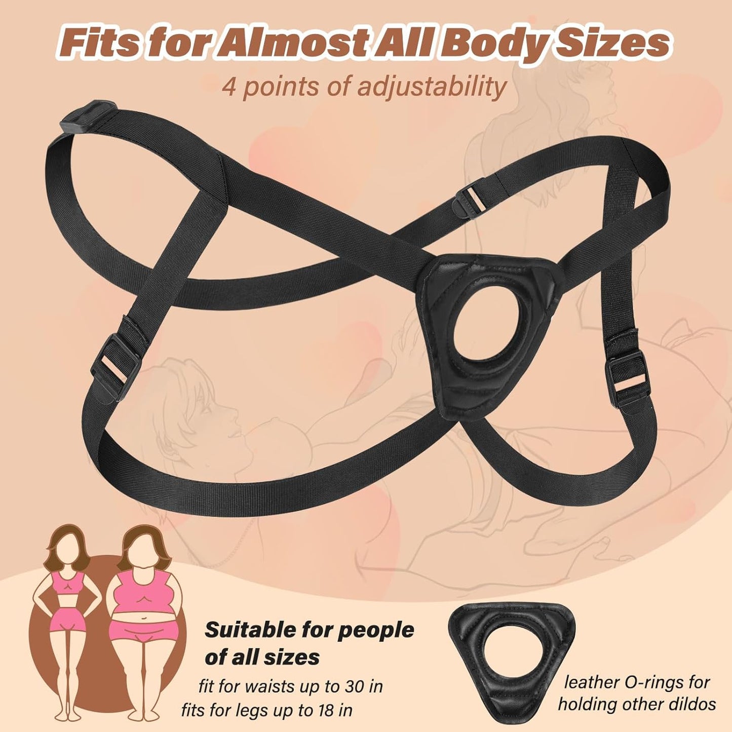 WildRide Strap-On Dildo Set | 7" Suction Cup, Adjustable Fit
