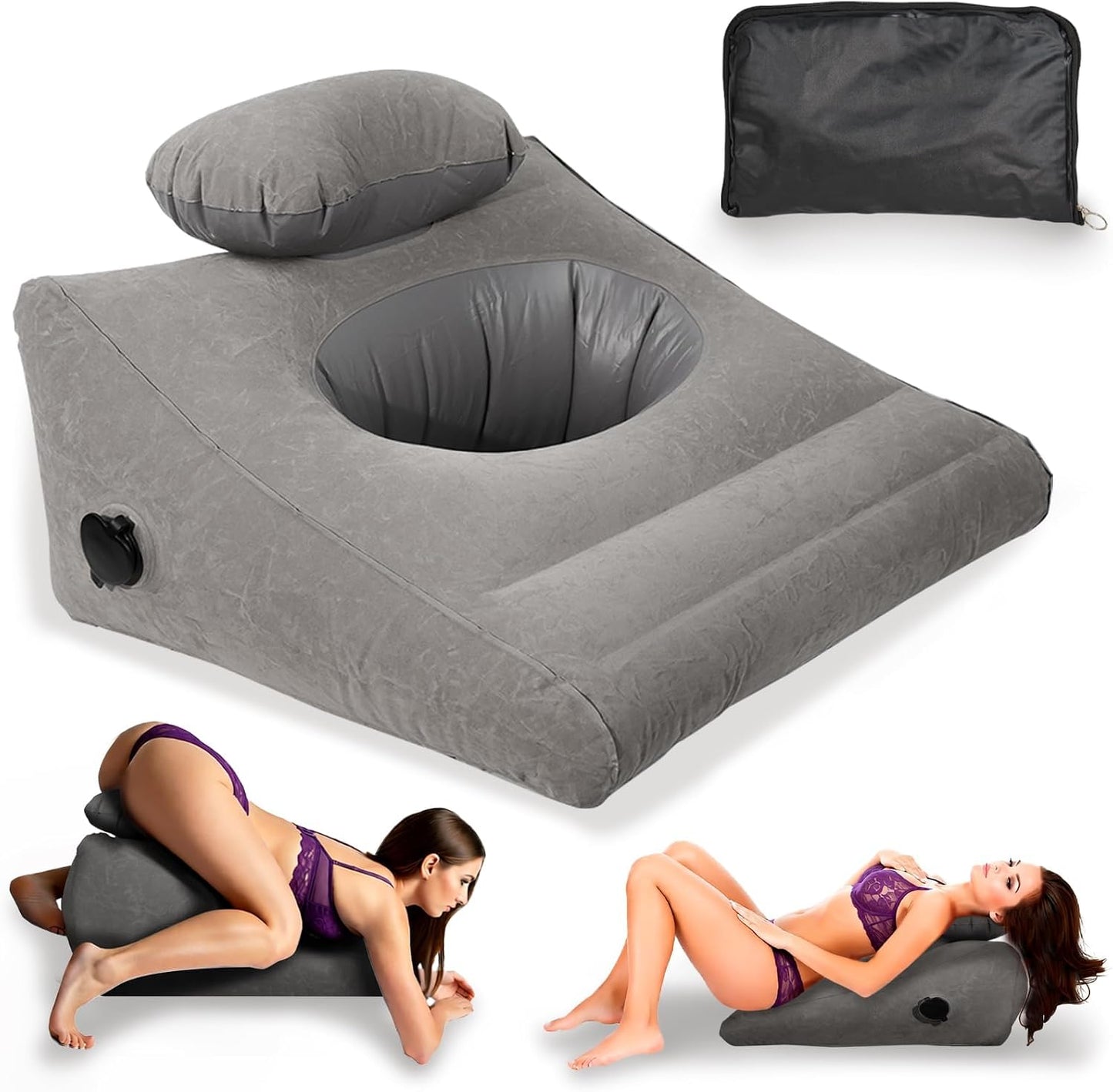 PillowTalk Sex Wedge Pillow | Inflatable Velvet Cushion