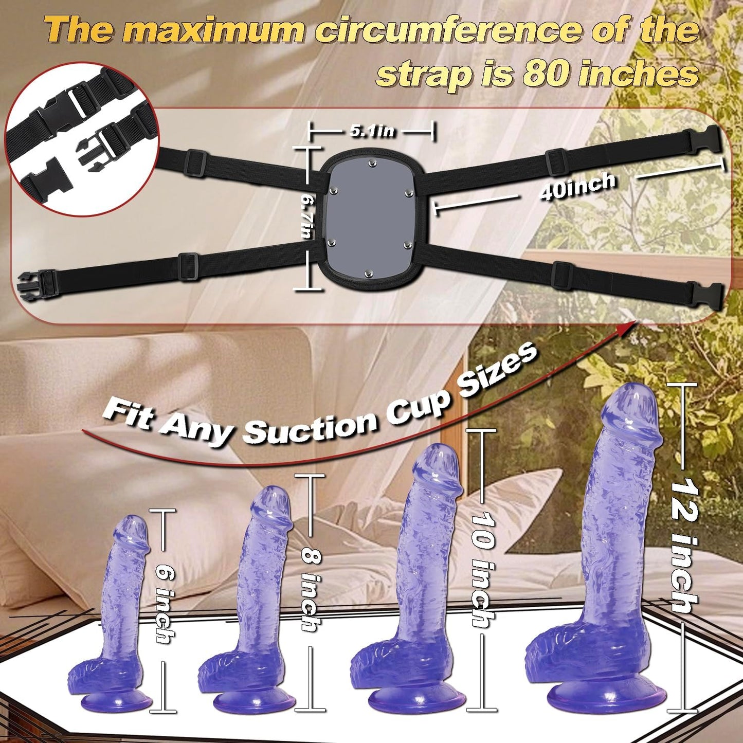 PivotPleasure Suction Cup Dildo Mount | Adjustable Strap-On Saddle