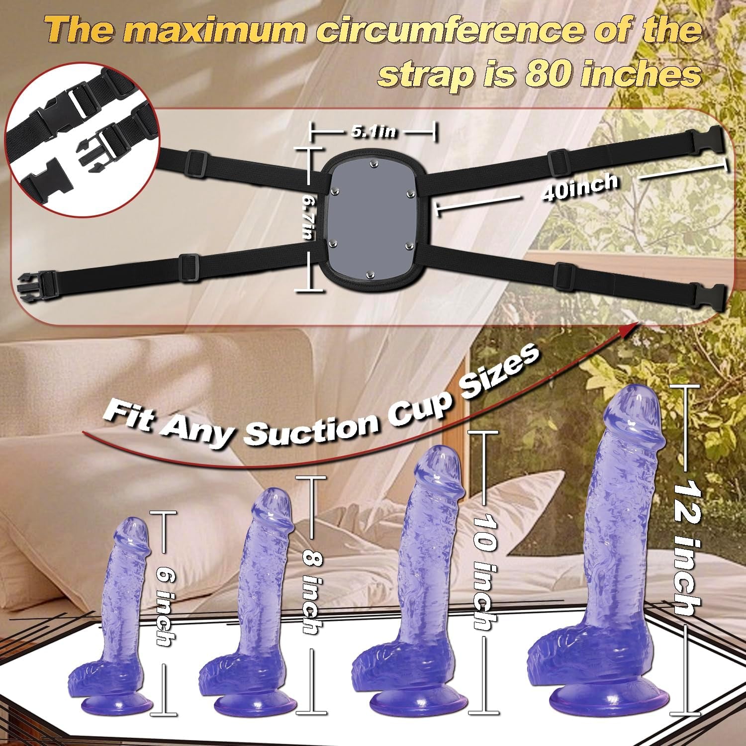PivotPleasure Suction Cup Dildo Mount | Adjustable Strap-On Saddle