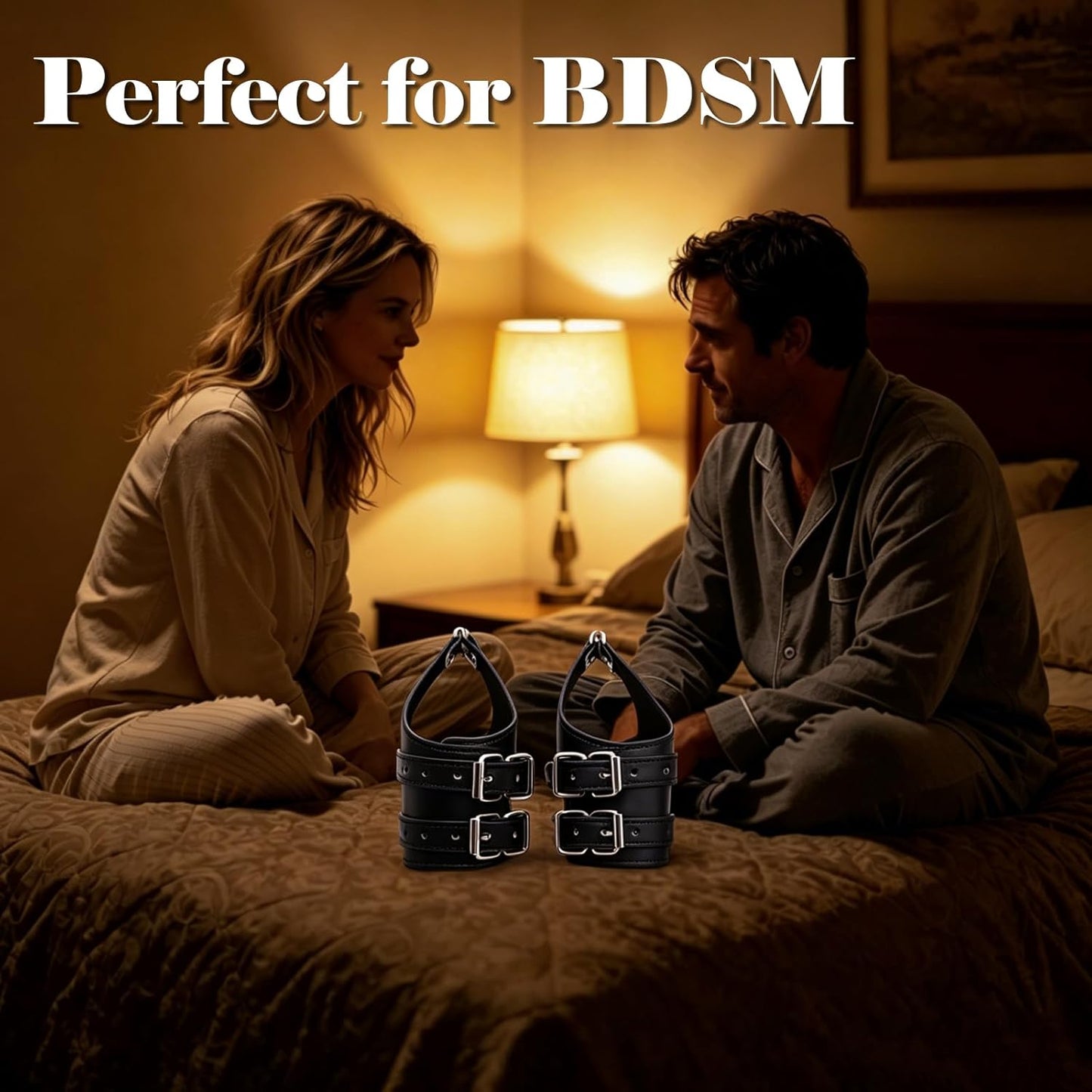 OverHead Leather Suspension Cuffs – Overhead Bondage Restraints