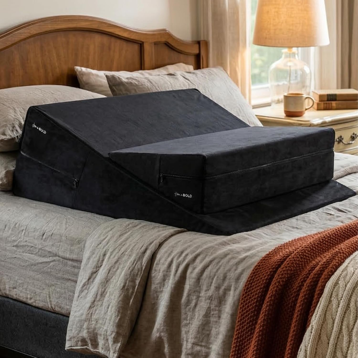 VelvetStack Sex Wedge & Ramp Pillow Set