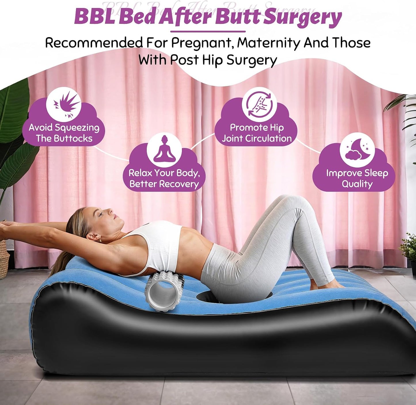 AzureContour Inflatable Sex Sofa & BBL Recovery Bed