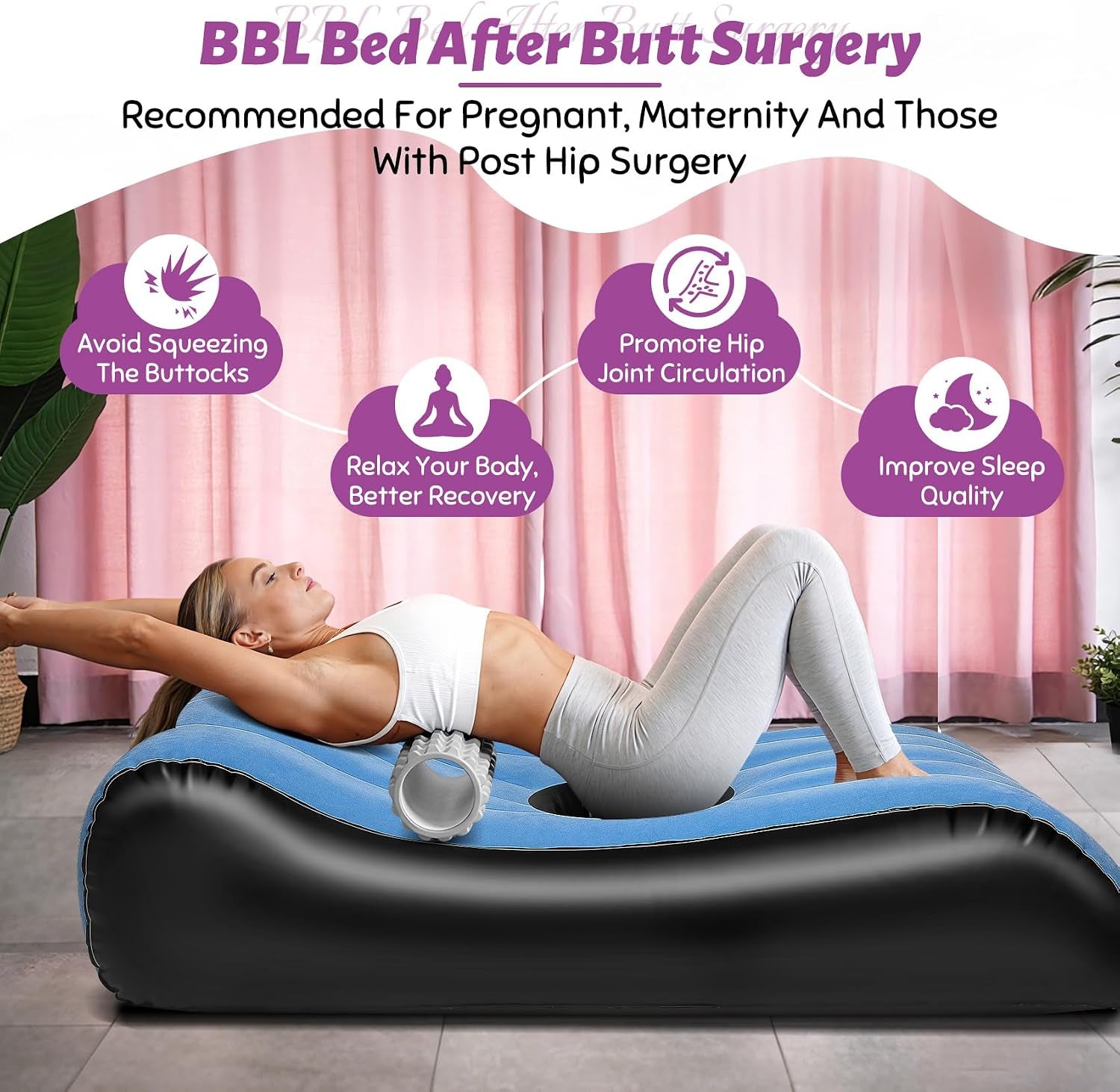 AzureContour Inflatable Sex Sofa & BBL Recovery Bed