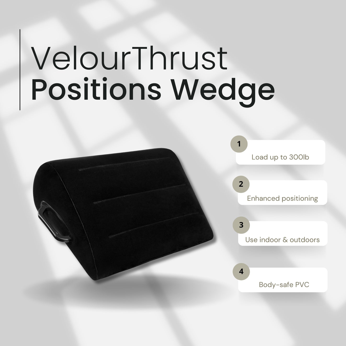 VelourThrust Inflatable Sex Positions Wedge