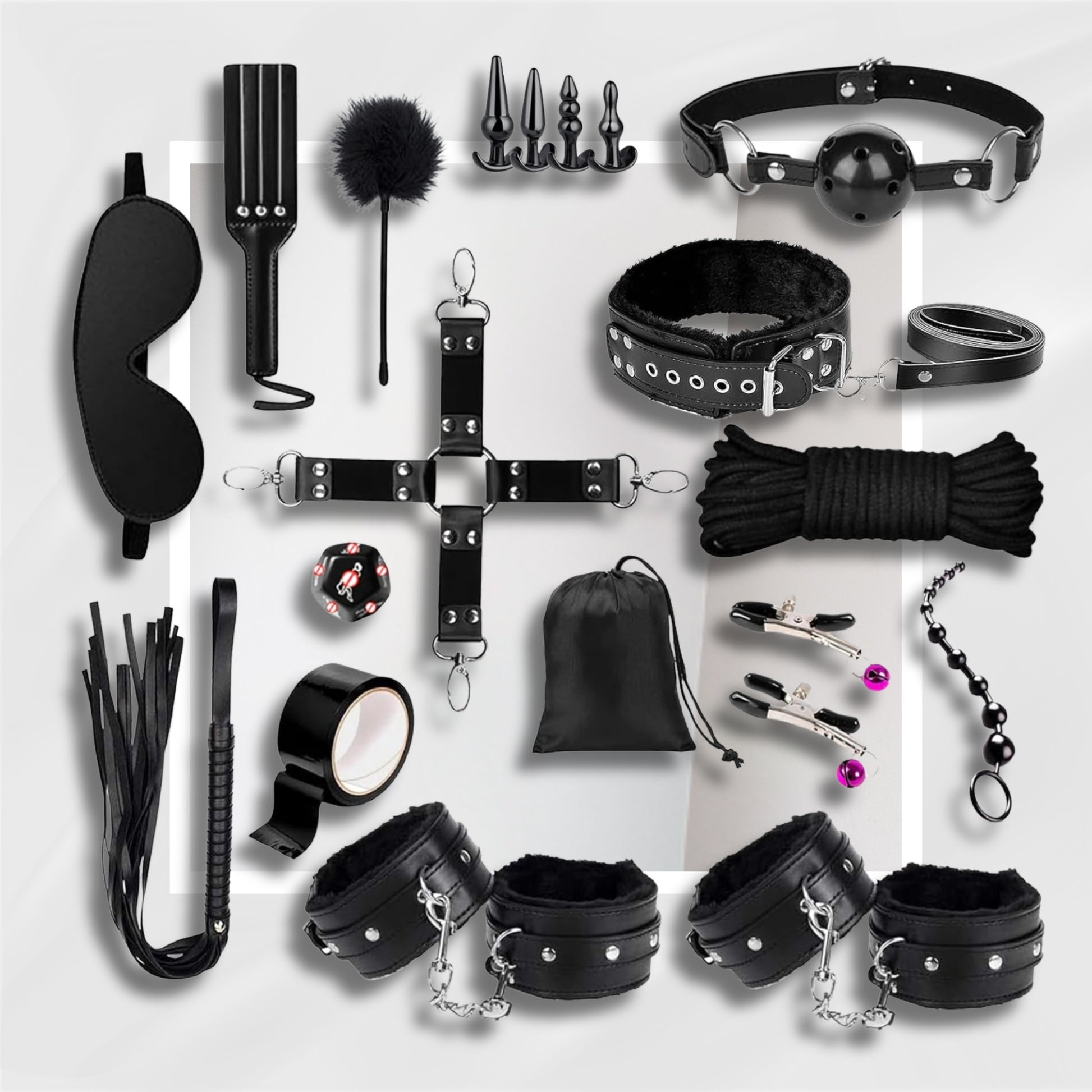 CraveChain 23-Piece BDSM Restraint Kit