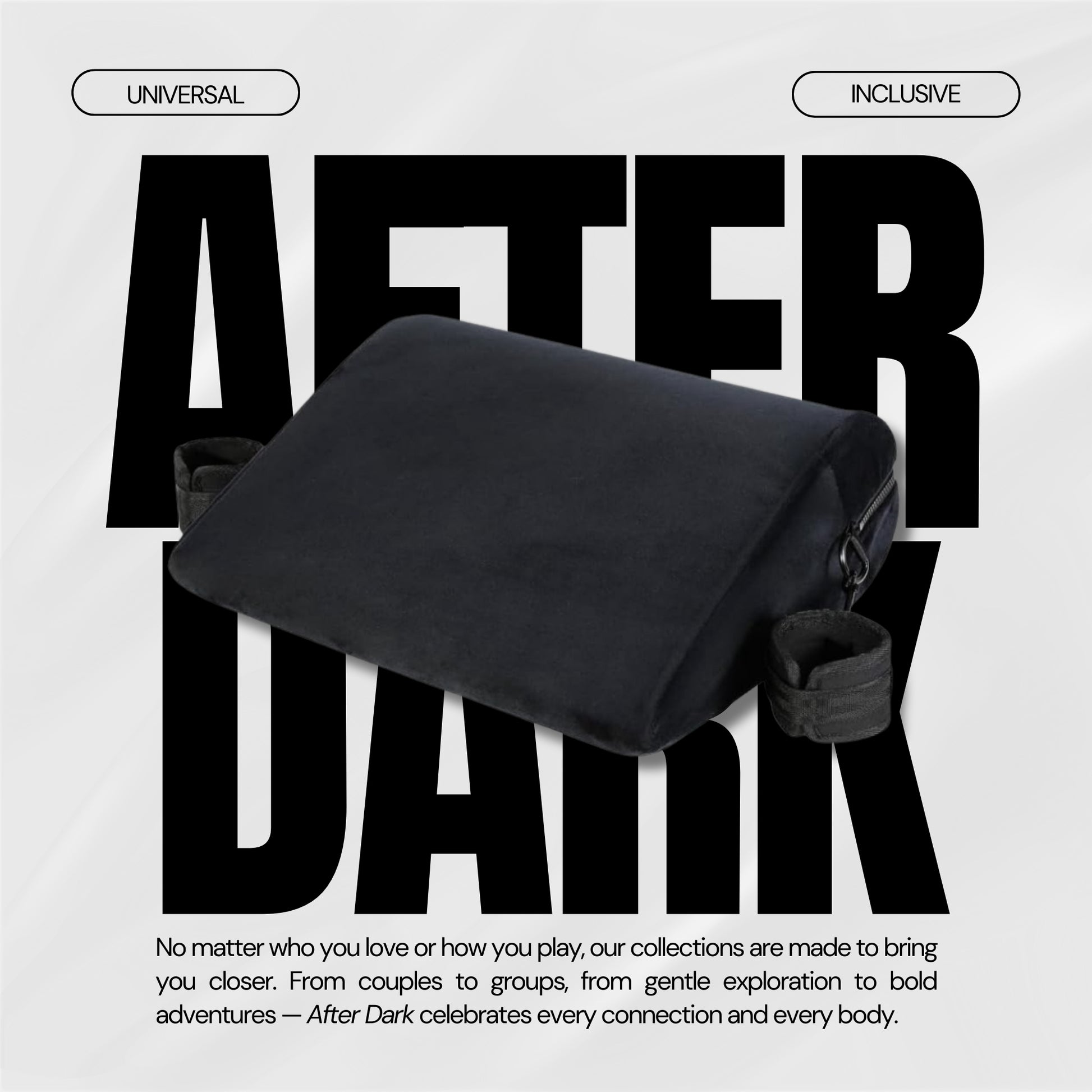 VelvetBond Position Pillow with Cuffs