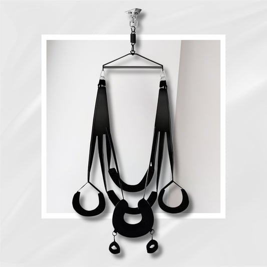 MidnightEclipse 360° Spinning Ceiling-Mounted Sex Swing