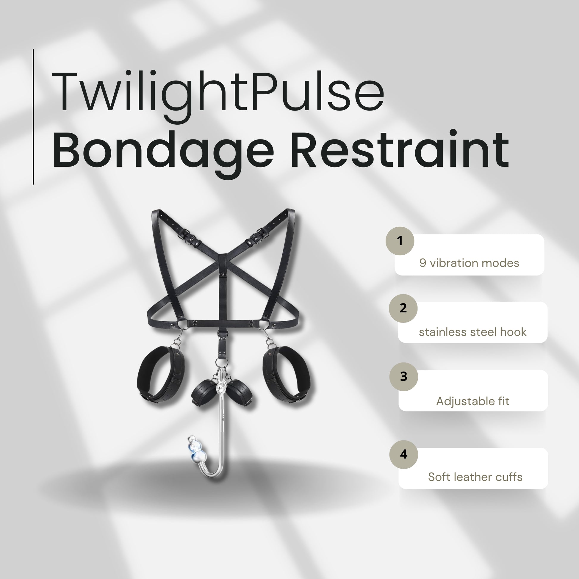 TwilightPulse Bondage Restraints Hook Set