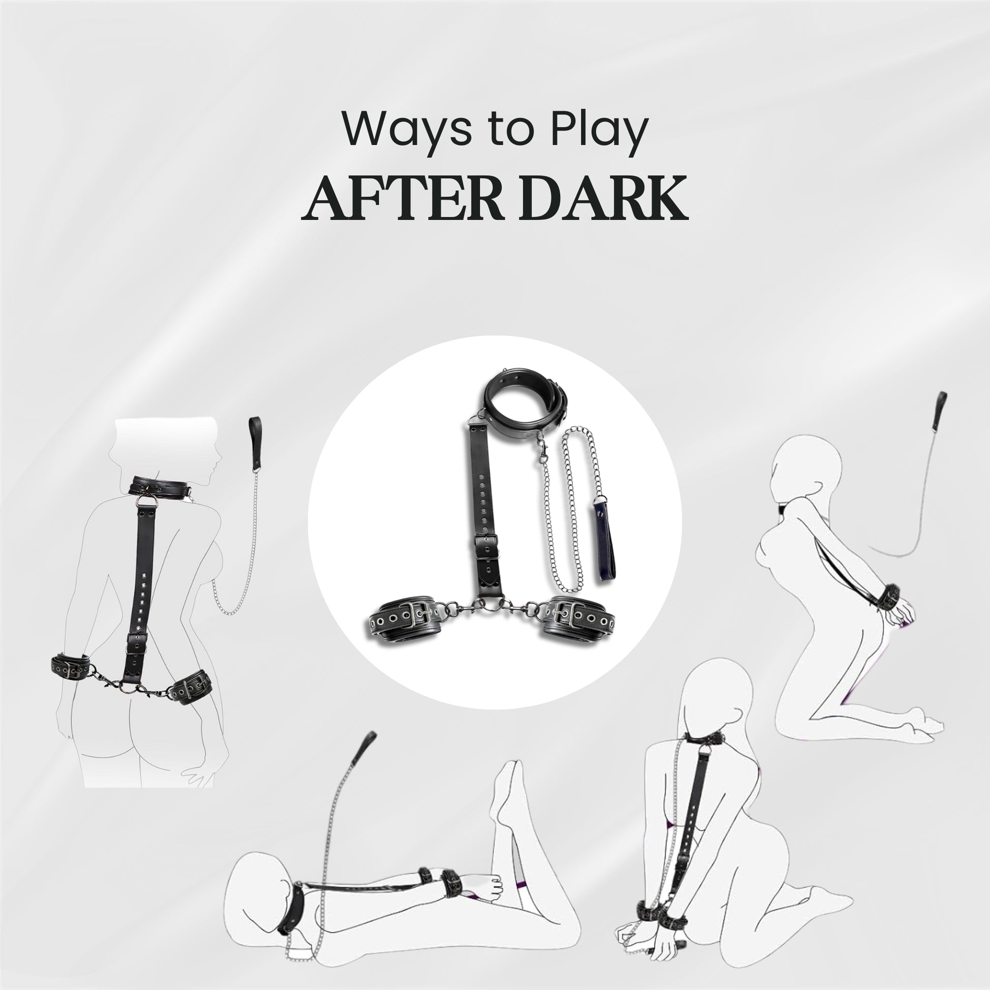 MidnightBond BDSM Restraint Chain Set
