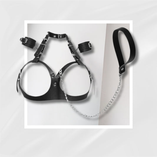 TwilightBind Breast Harness BDSM Restraint Set