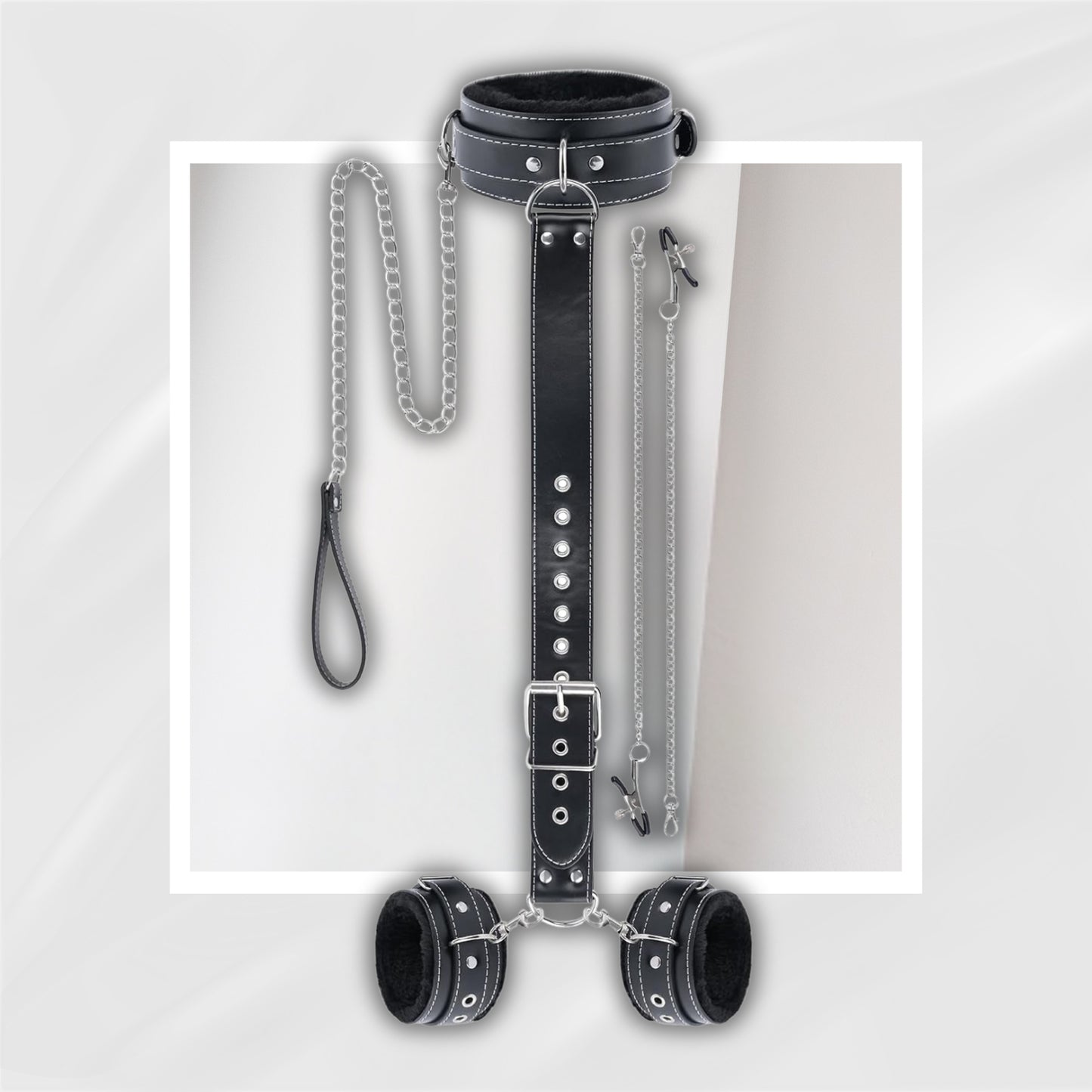 VelvetCommand Restraint Neck-to-Wrist BDSM Kit