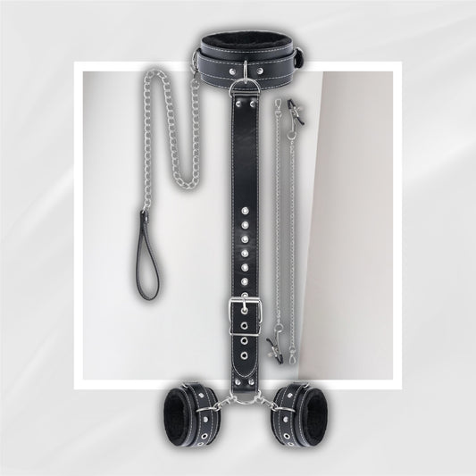 VelvetCommand Restraint Neck-to-Wrist BDSM Kit
