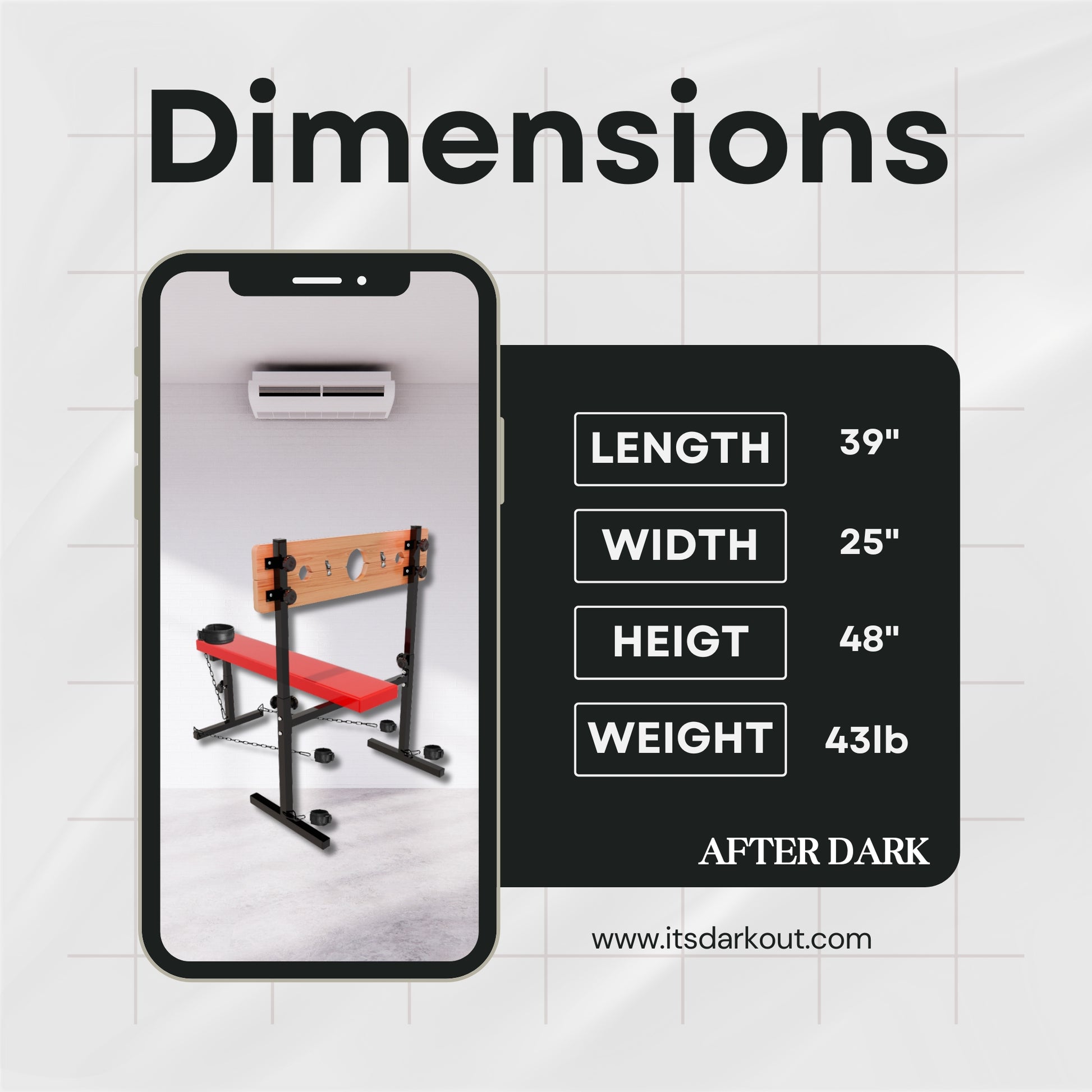 SteelBound Obedience Restraints Bench