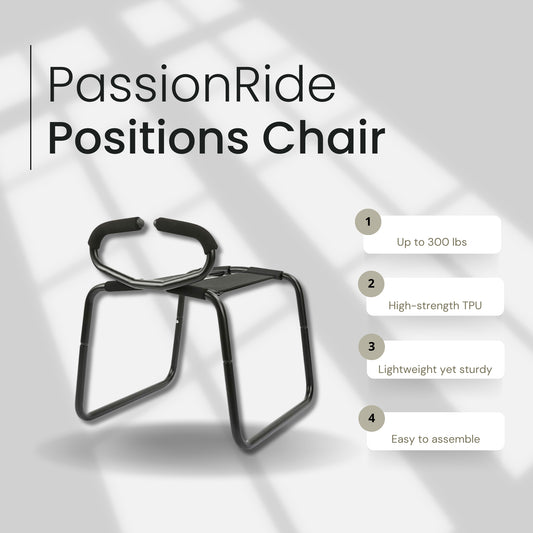 ObsidianThrill Sex Position Chair with Handrails  After Dark USA