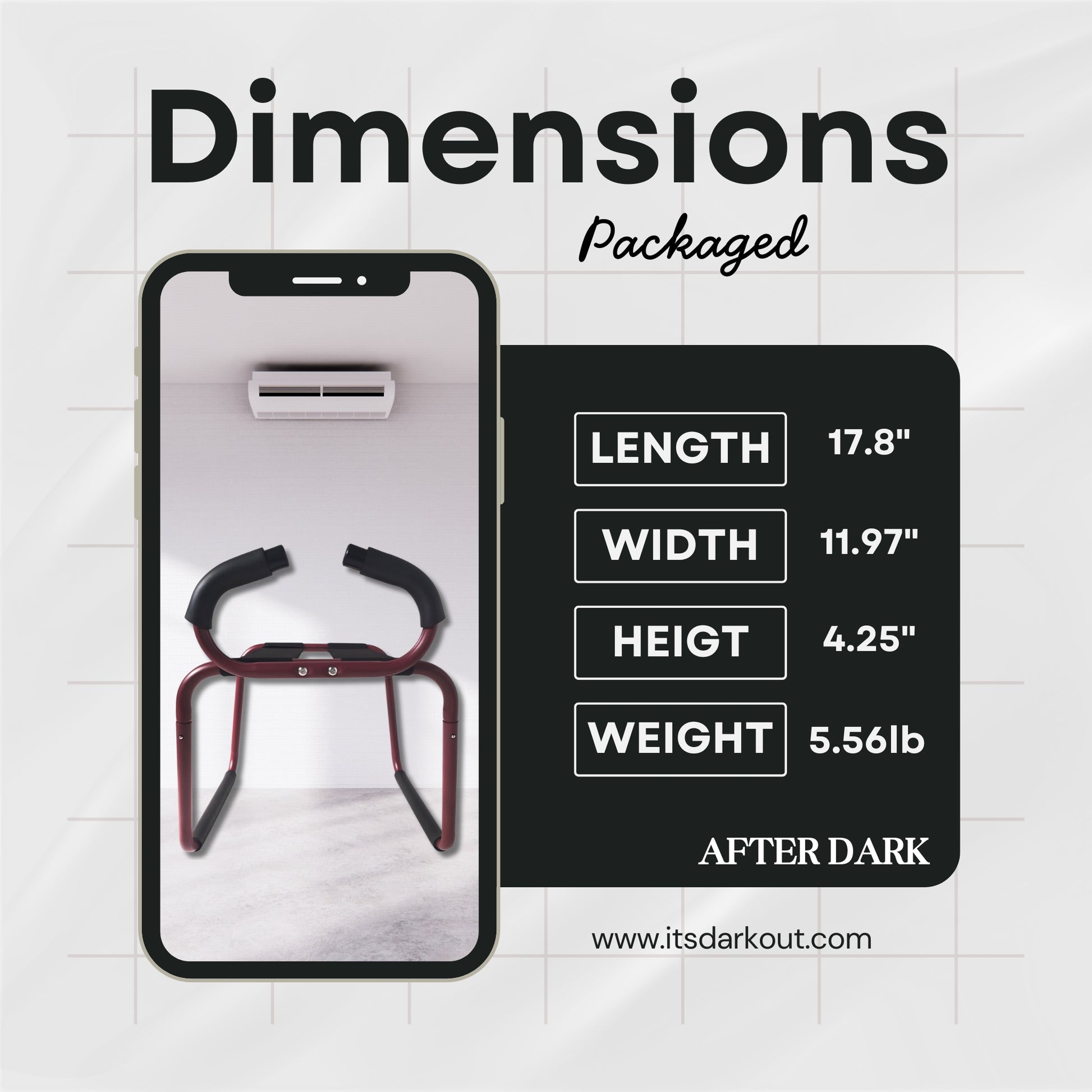 ScarletMotion Large Sex Position Enhancer Chair with Handrail