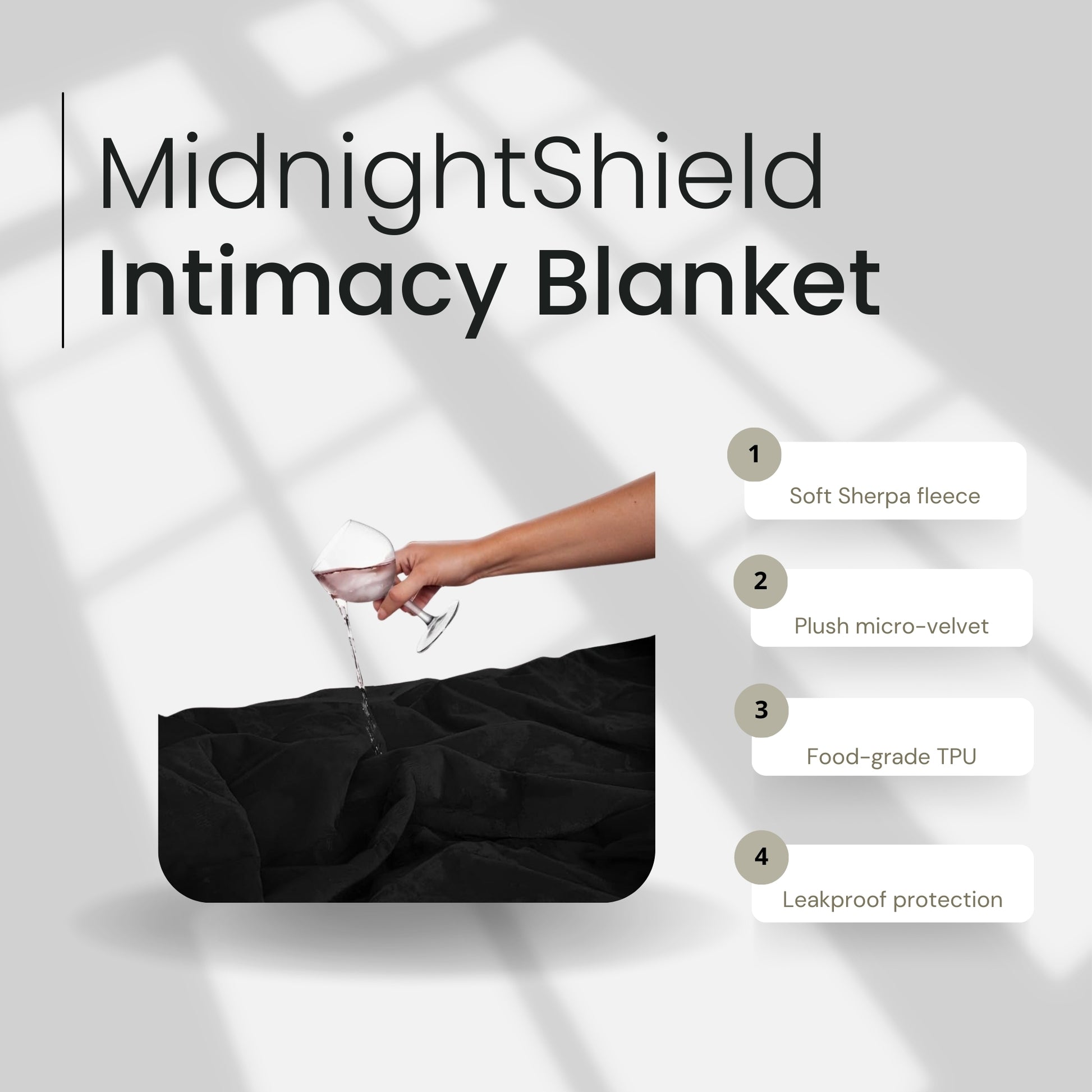 MidnightShield Waterproof Intimacy Blanket