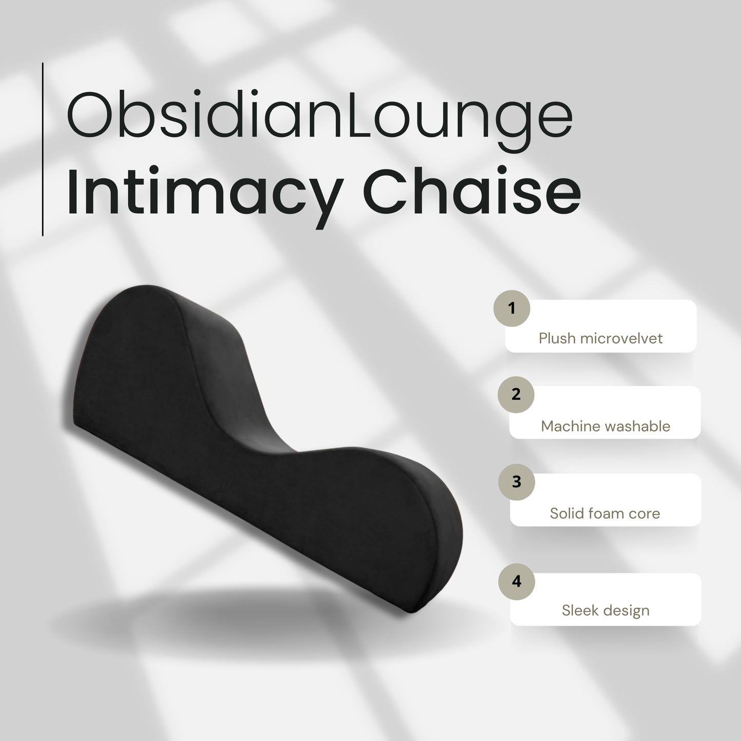 ObsidianLounge Sleek Luxury Sex Chaise