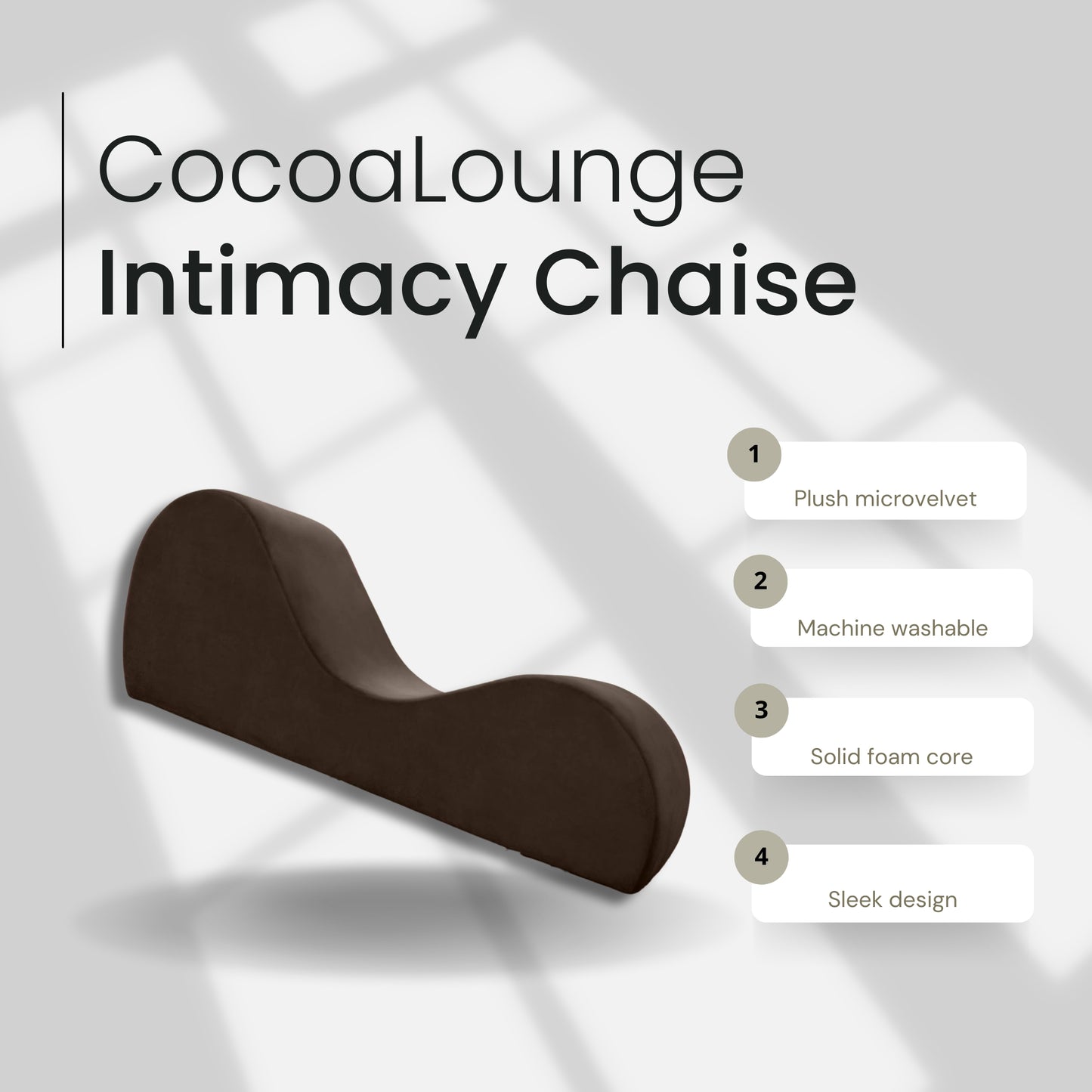 CocoaLounge Sleek Luxury Sex Chaise