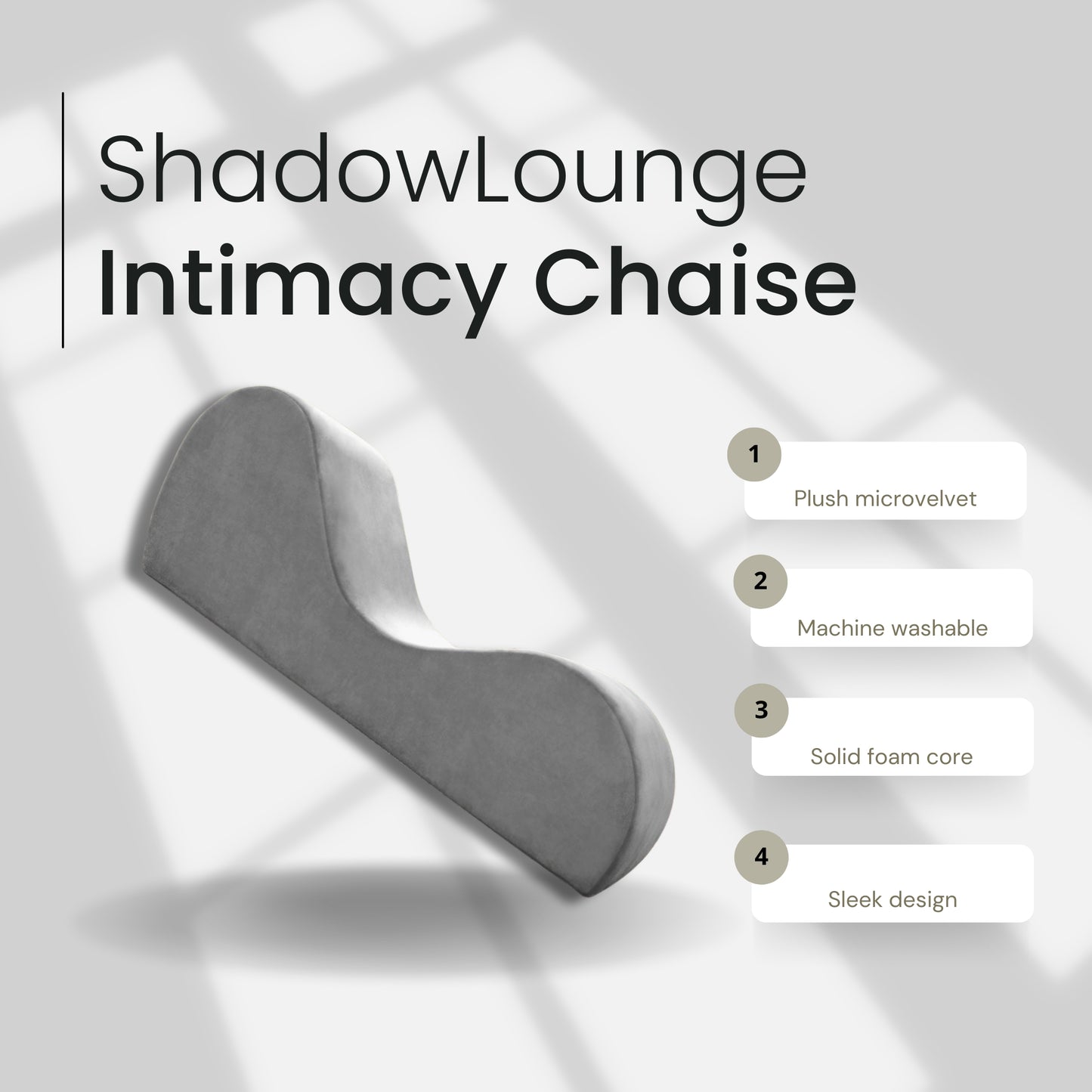 ShadowLounge Sleek Luxury Sex Chaise