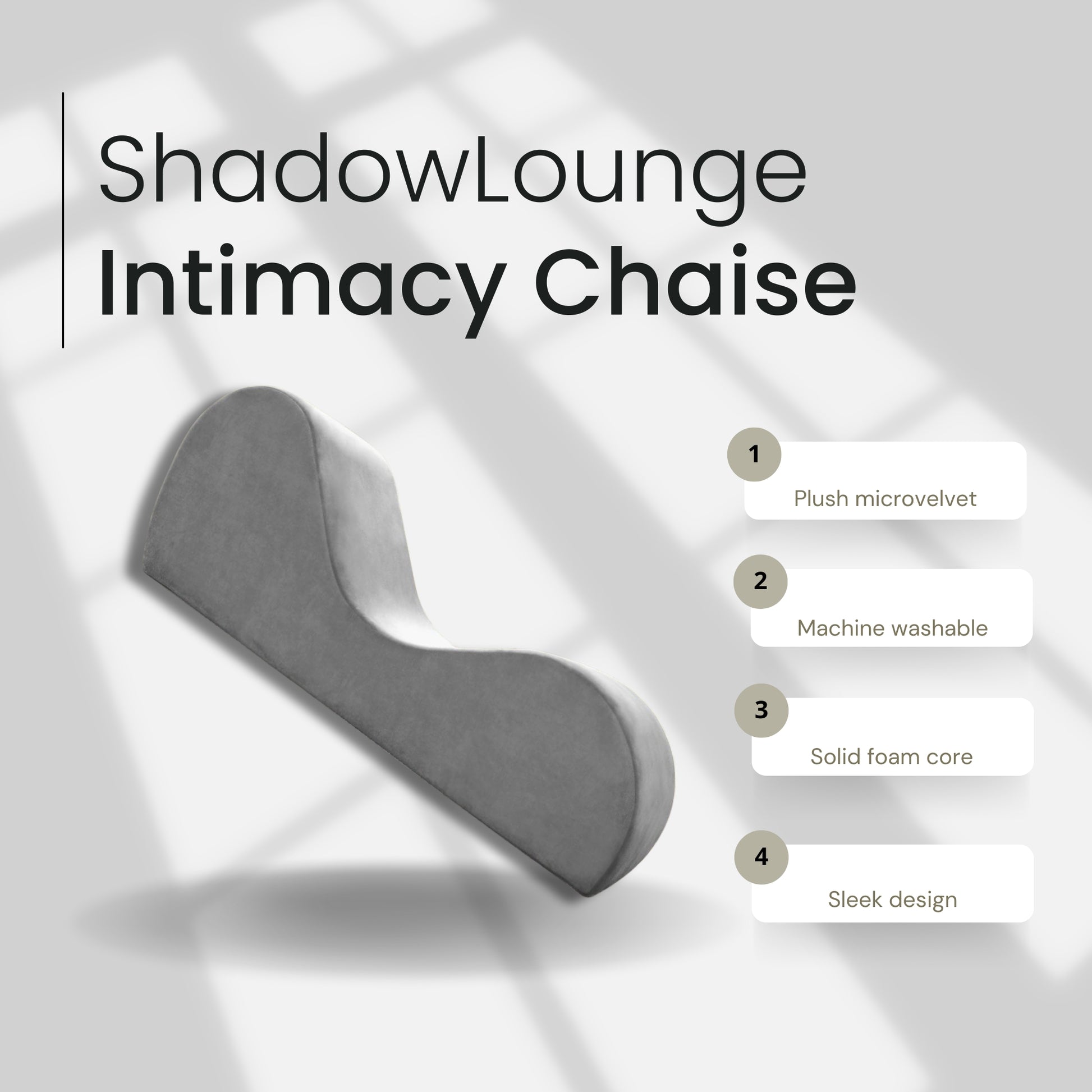ShadowLounge Sleek Luxury Sex Chaise