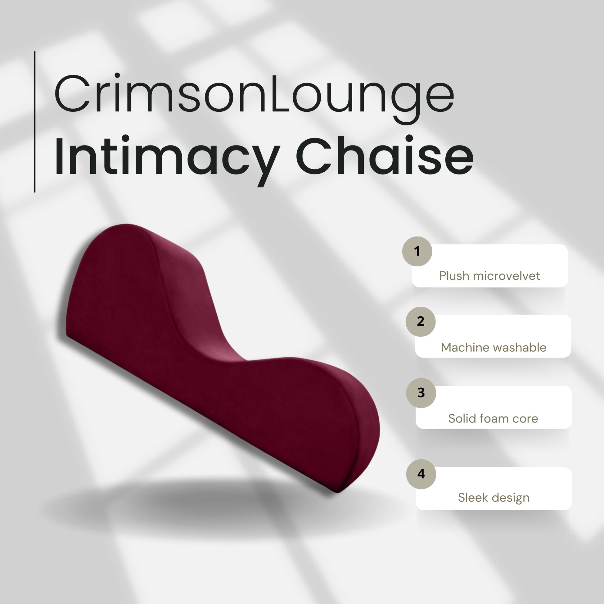CrimsonLounge Sleek Luxury Sex Chaise
