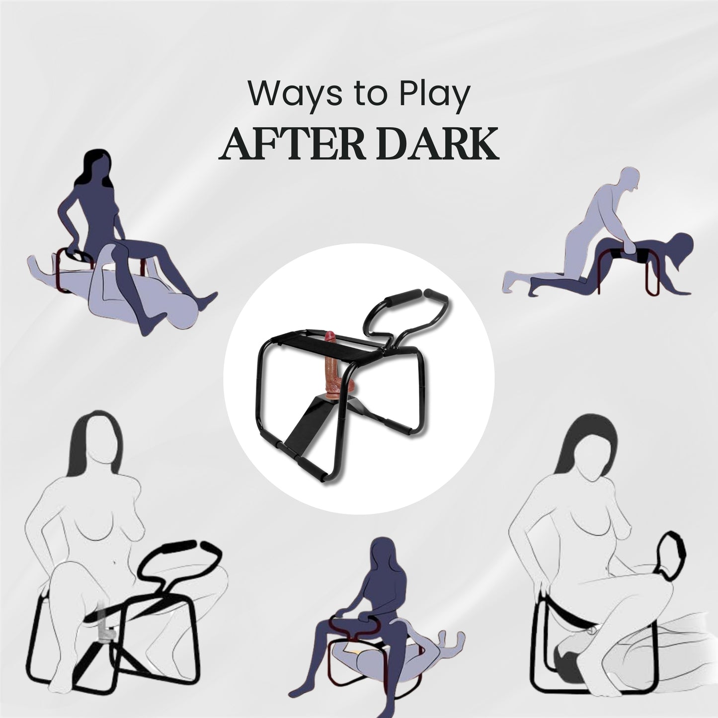 PulseLust Sex Chair – Adjustable Dildo Mount